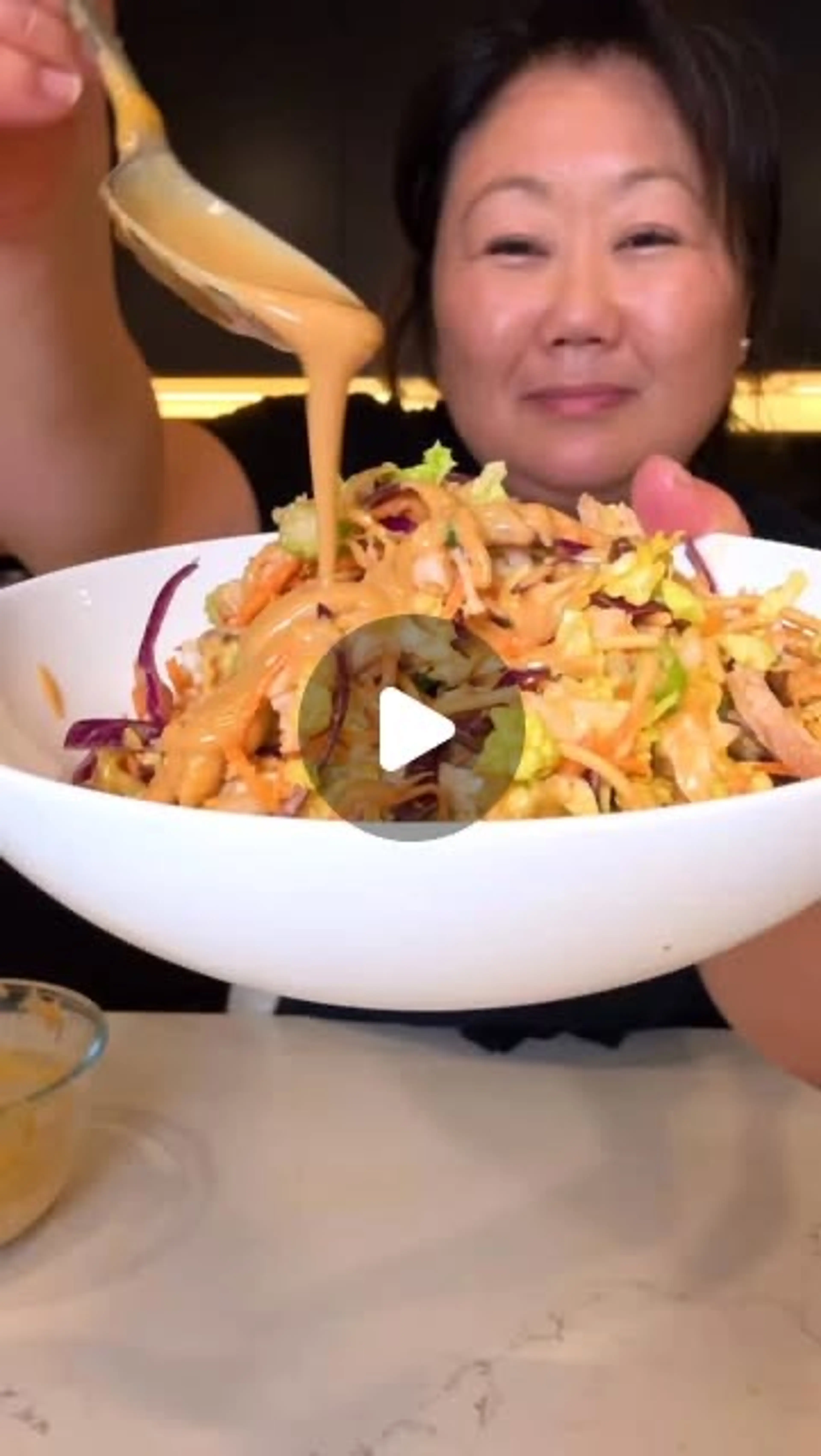 Crunchy Chicken Salad With Asian Peanut Dressing