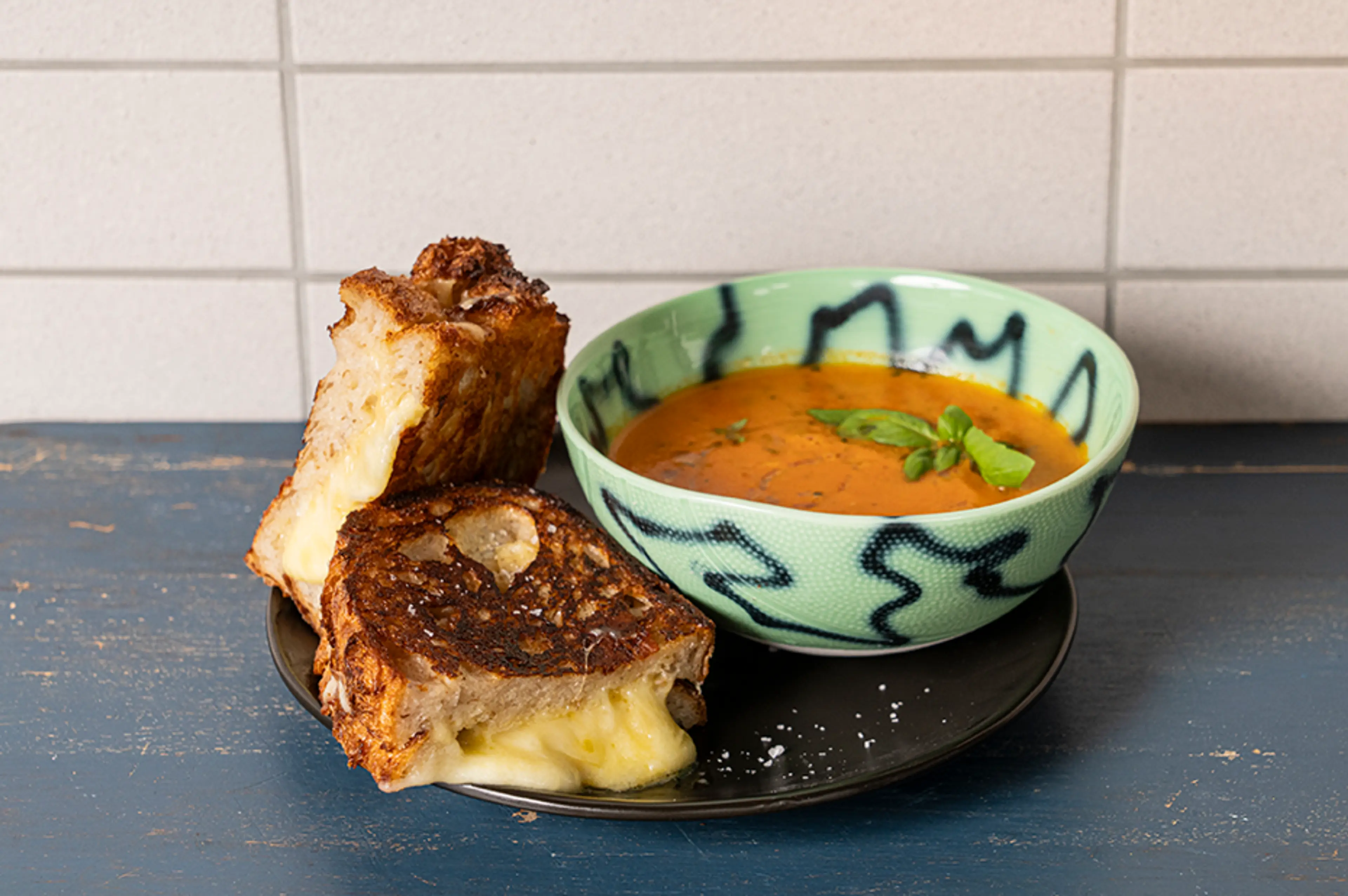 Grilled cheese with tomato soup