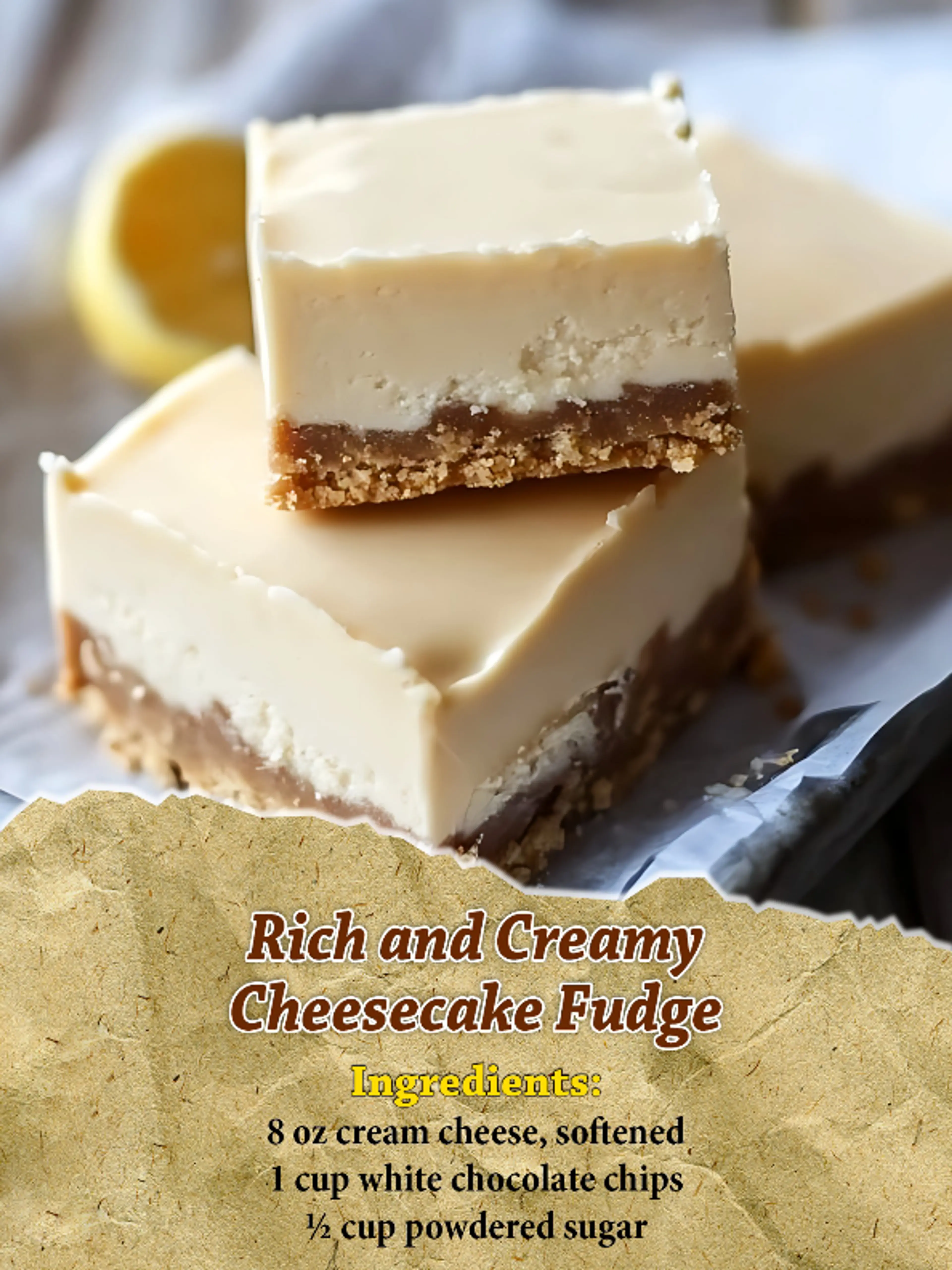 Rich and Creamy Cheesecake Fudge