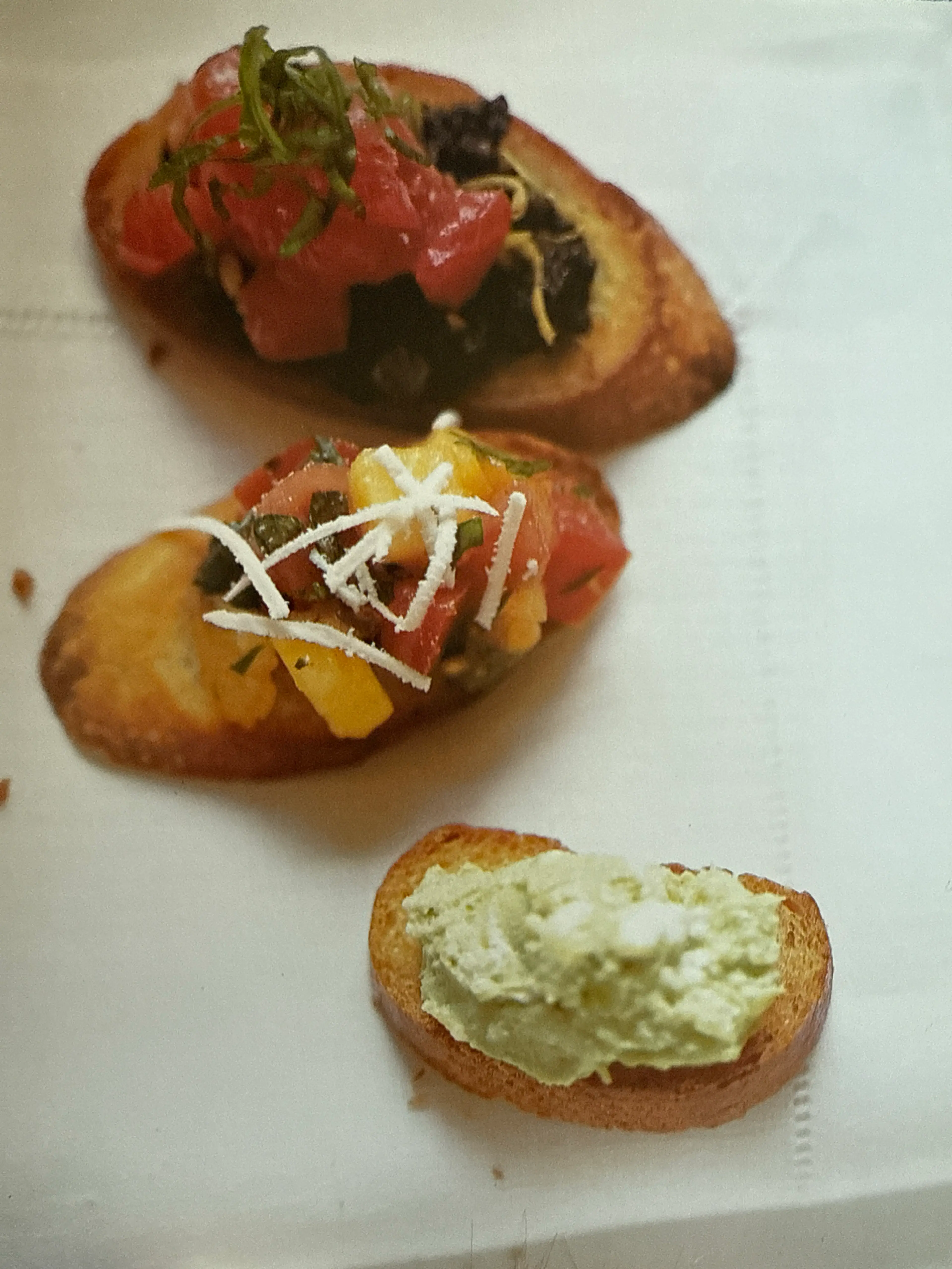 Avocado and Goat Cheese Crostini