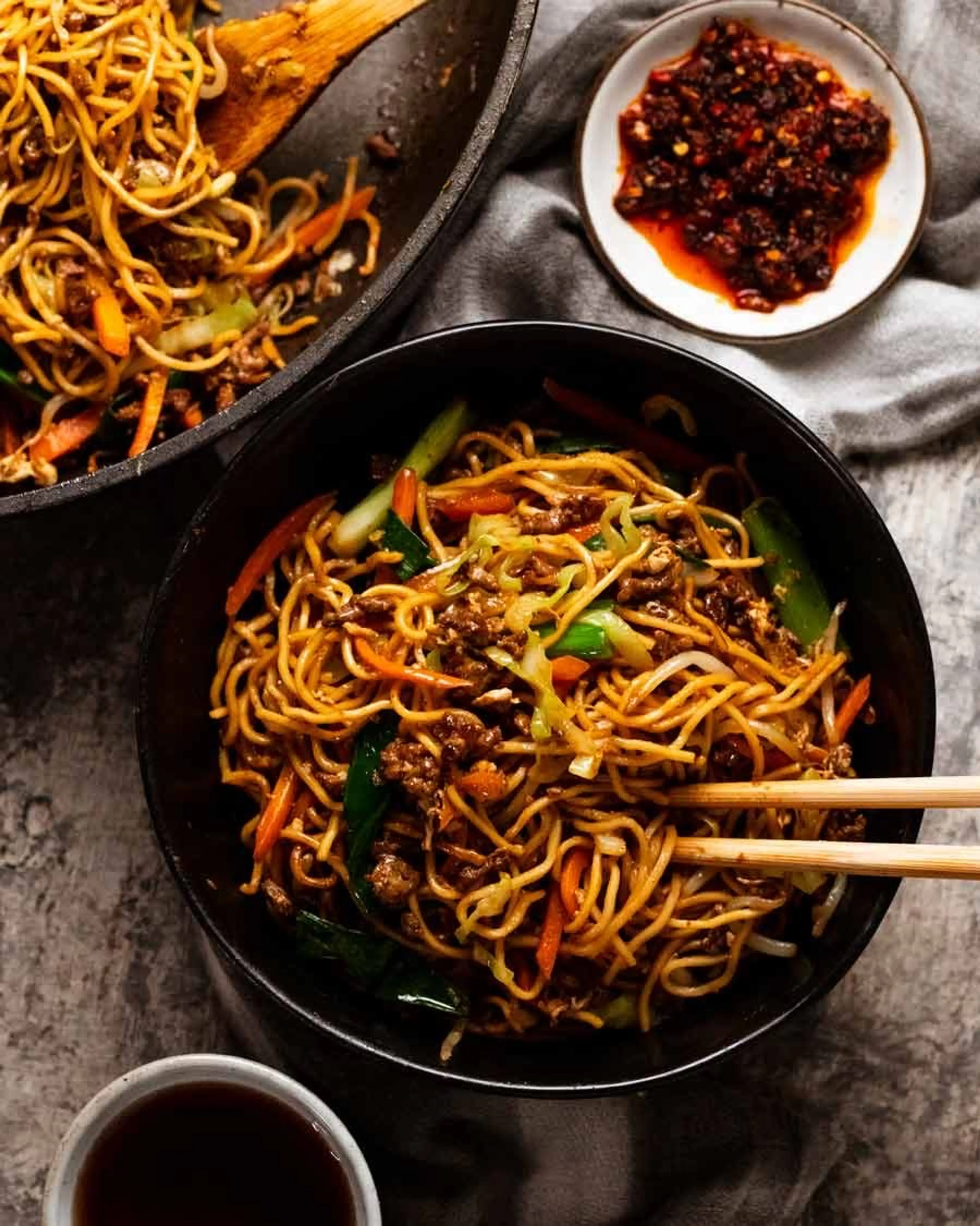 Beef Chow Mein - great beef mince noodle recipe!