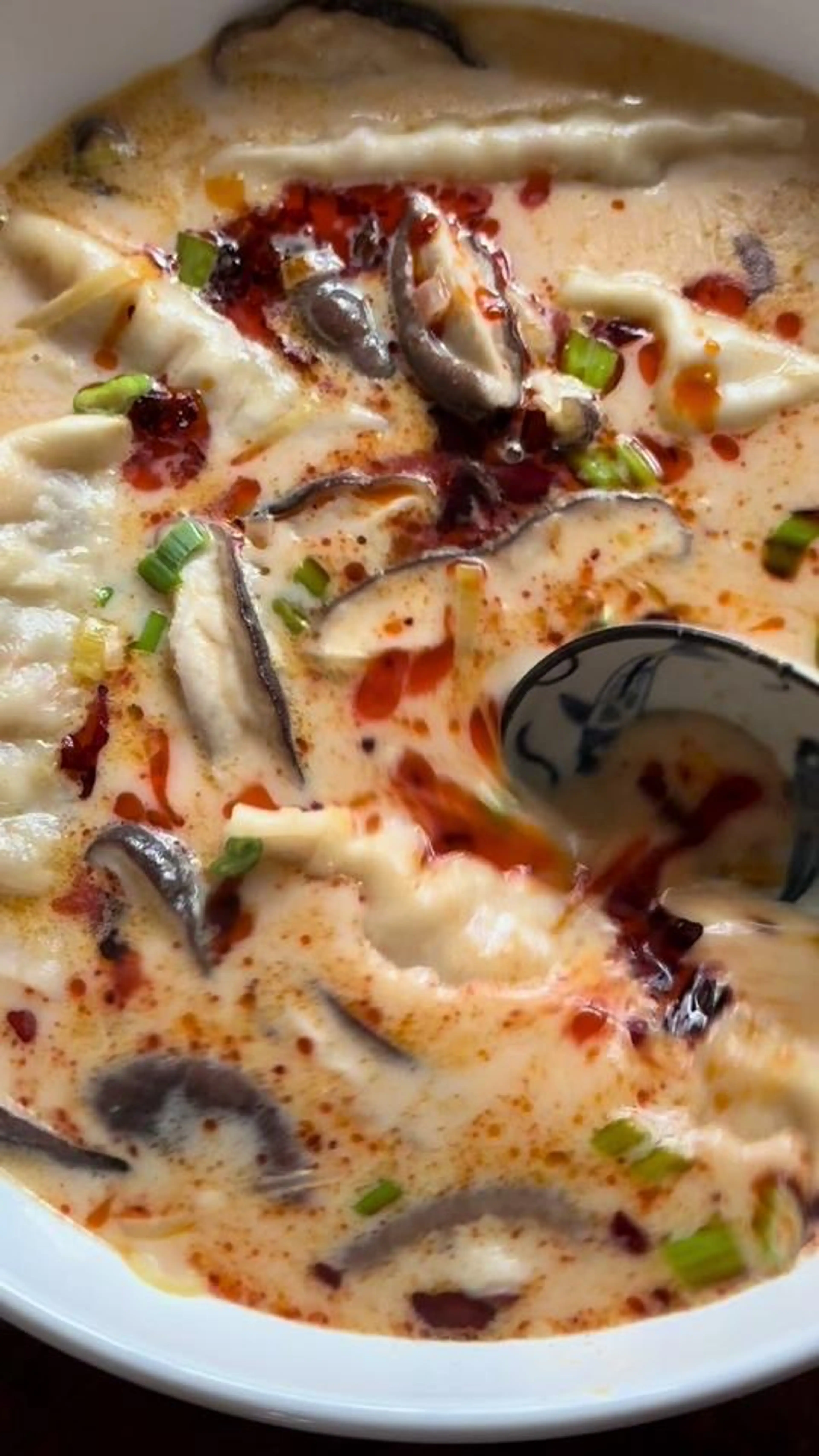 Creamy Potsticker Soup