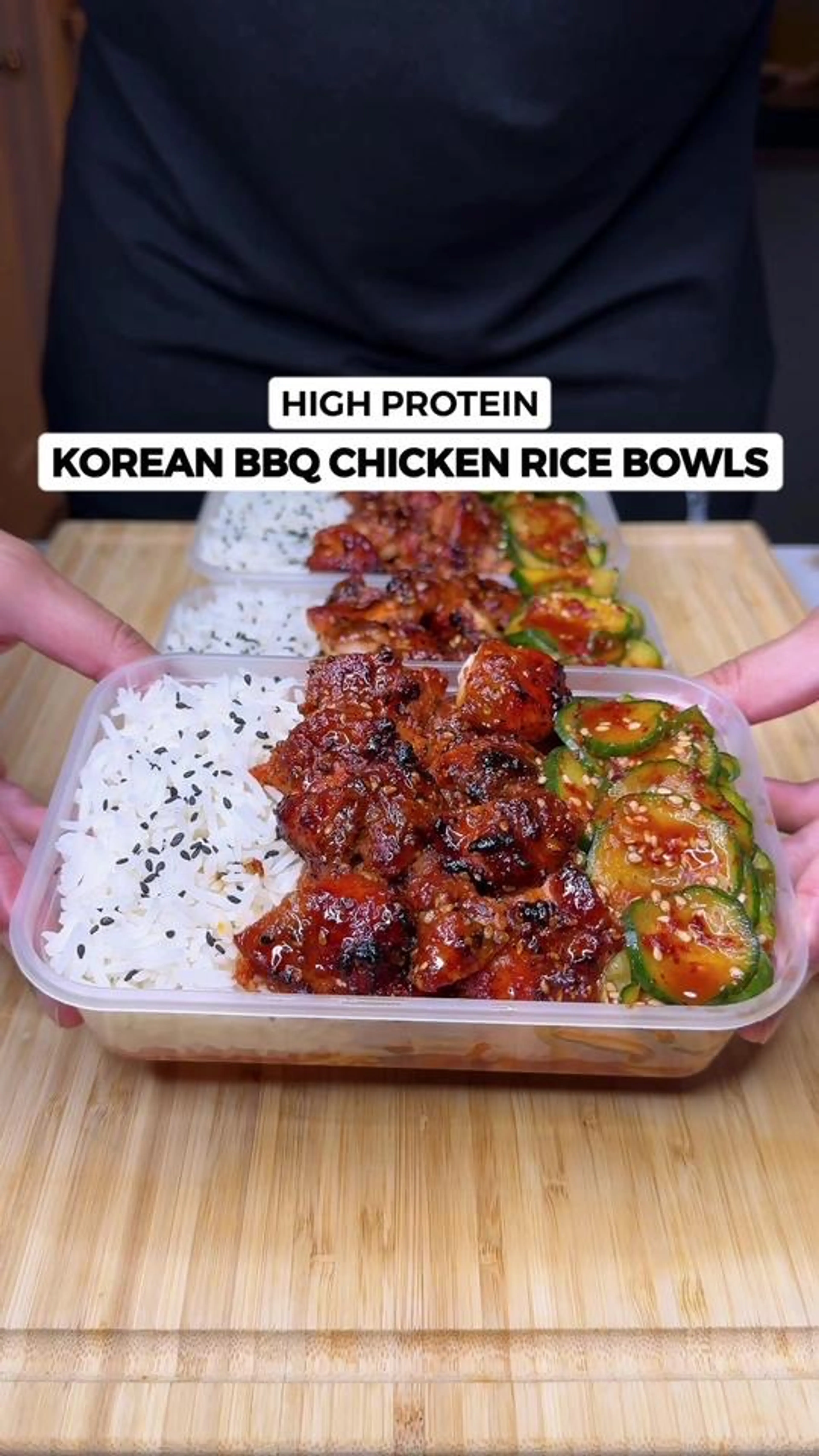 High Protein Korean Bbq Chicken Rice Bowls