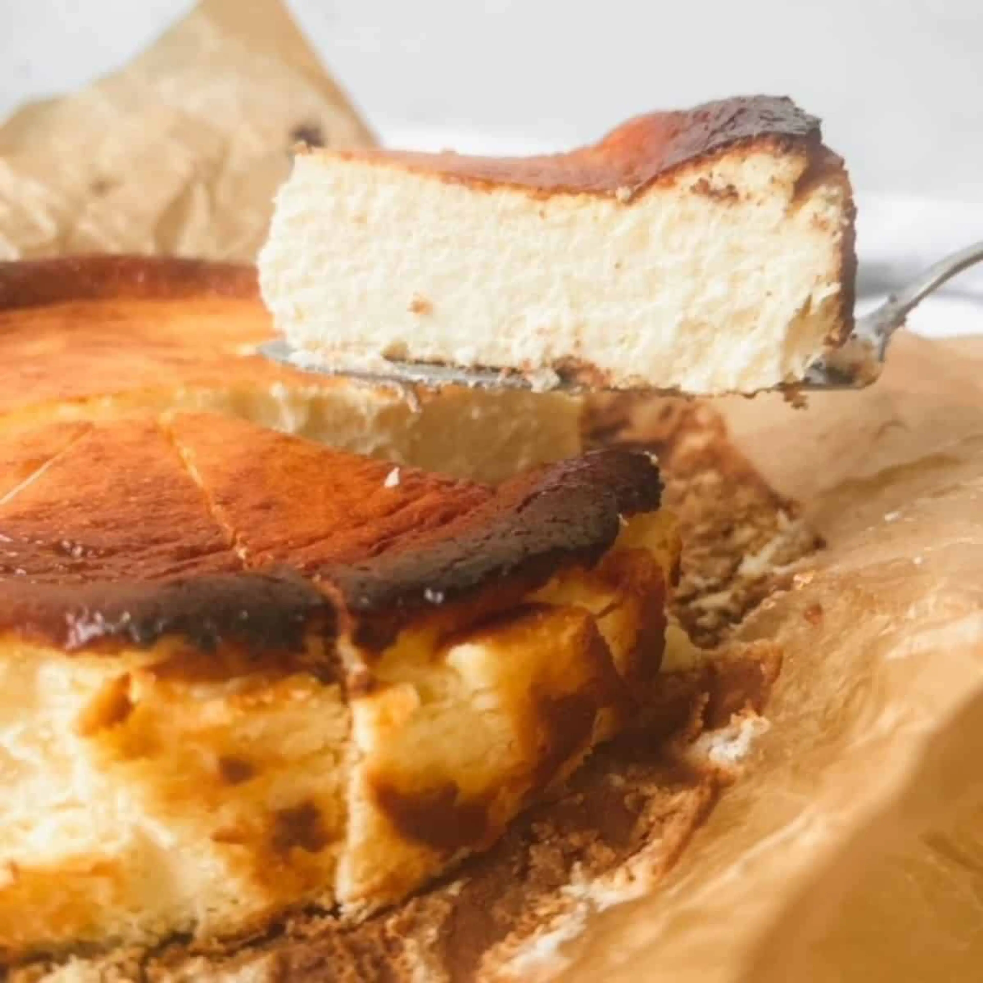 San Sebastian Cheesecake (Burnt Basque cheesecake)