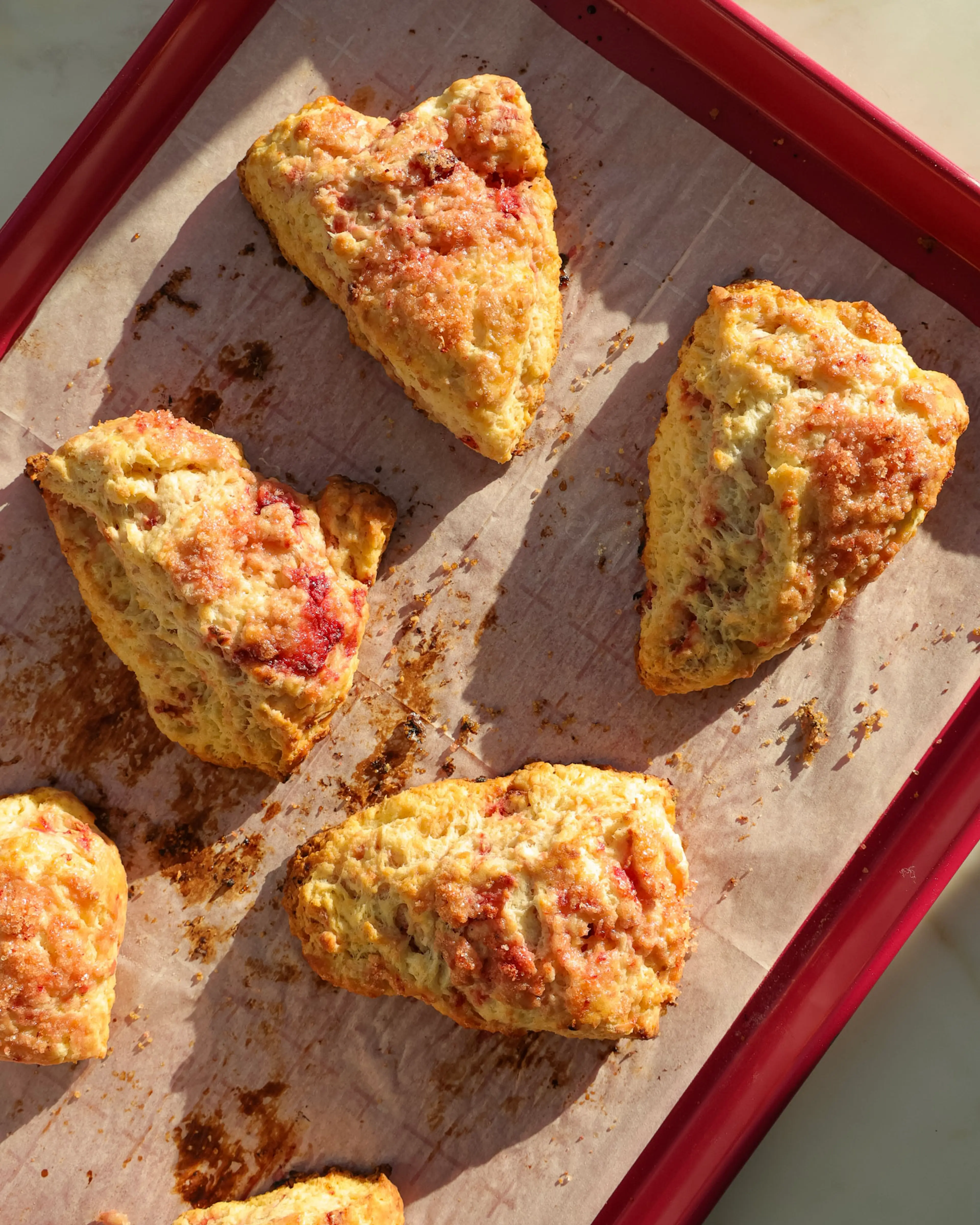 Strawberry and Raspberry Scones