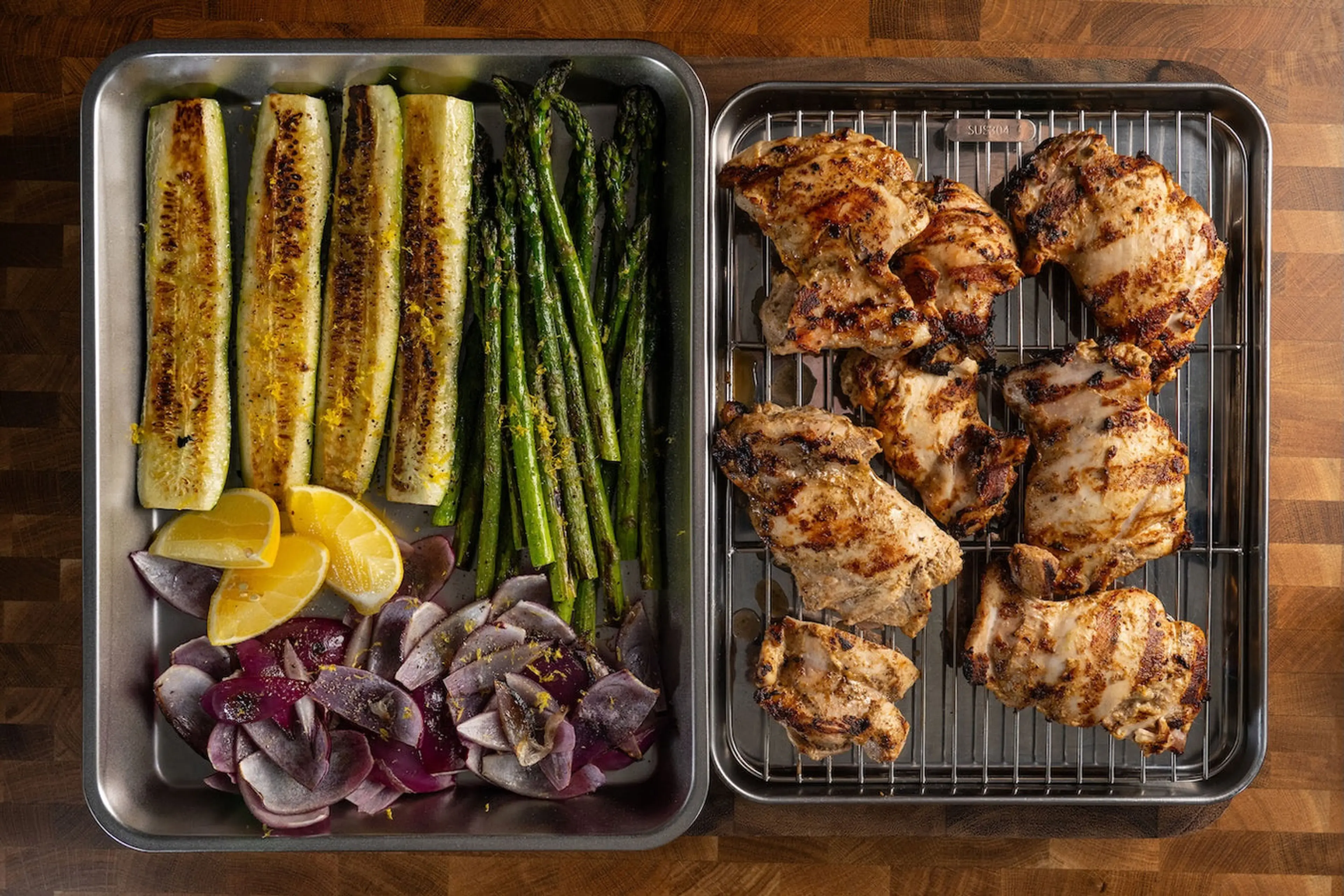 Barbecued Chicken Thighs