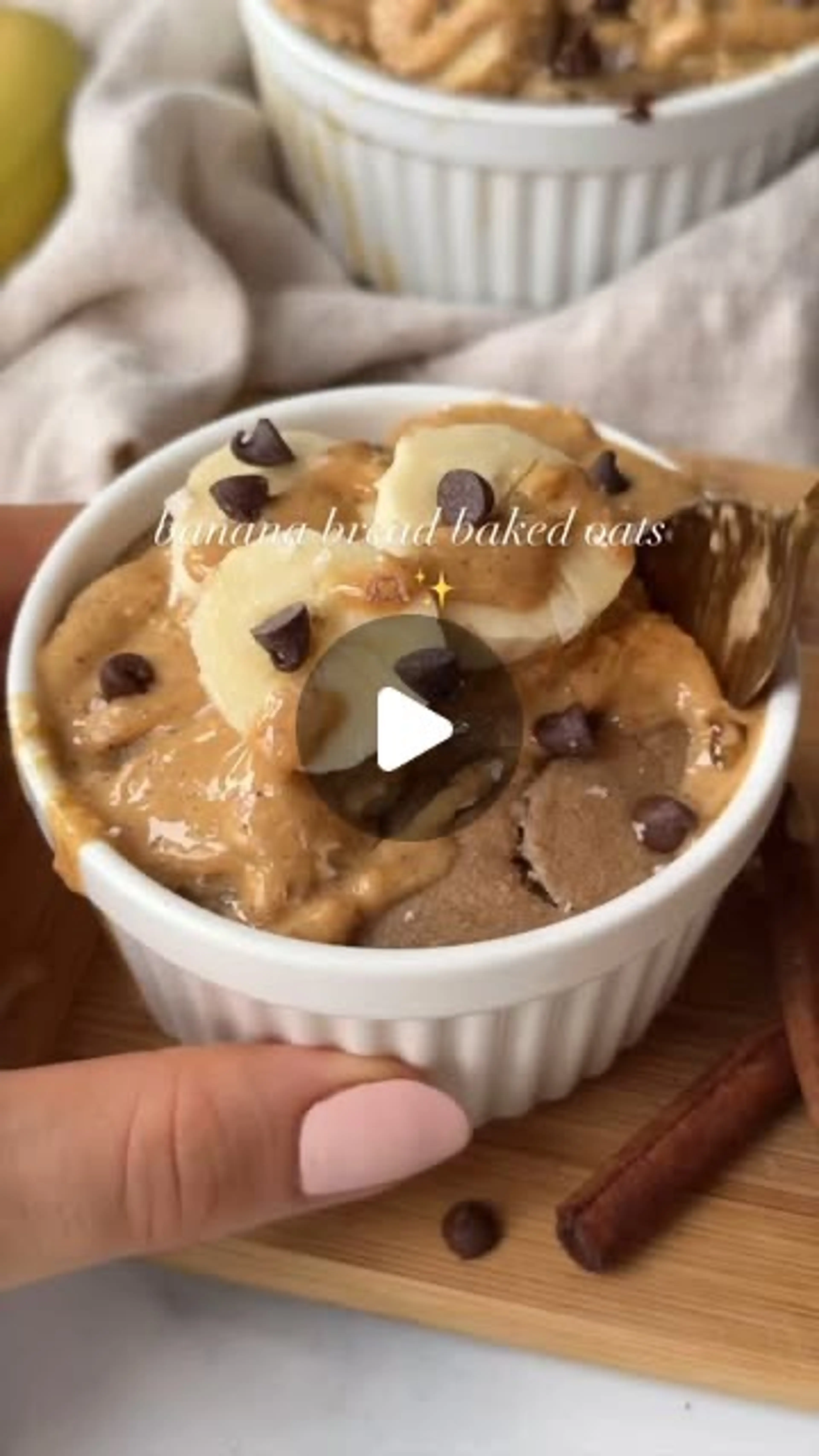 Banana Bread Baked Oats