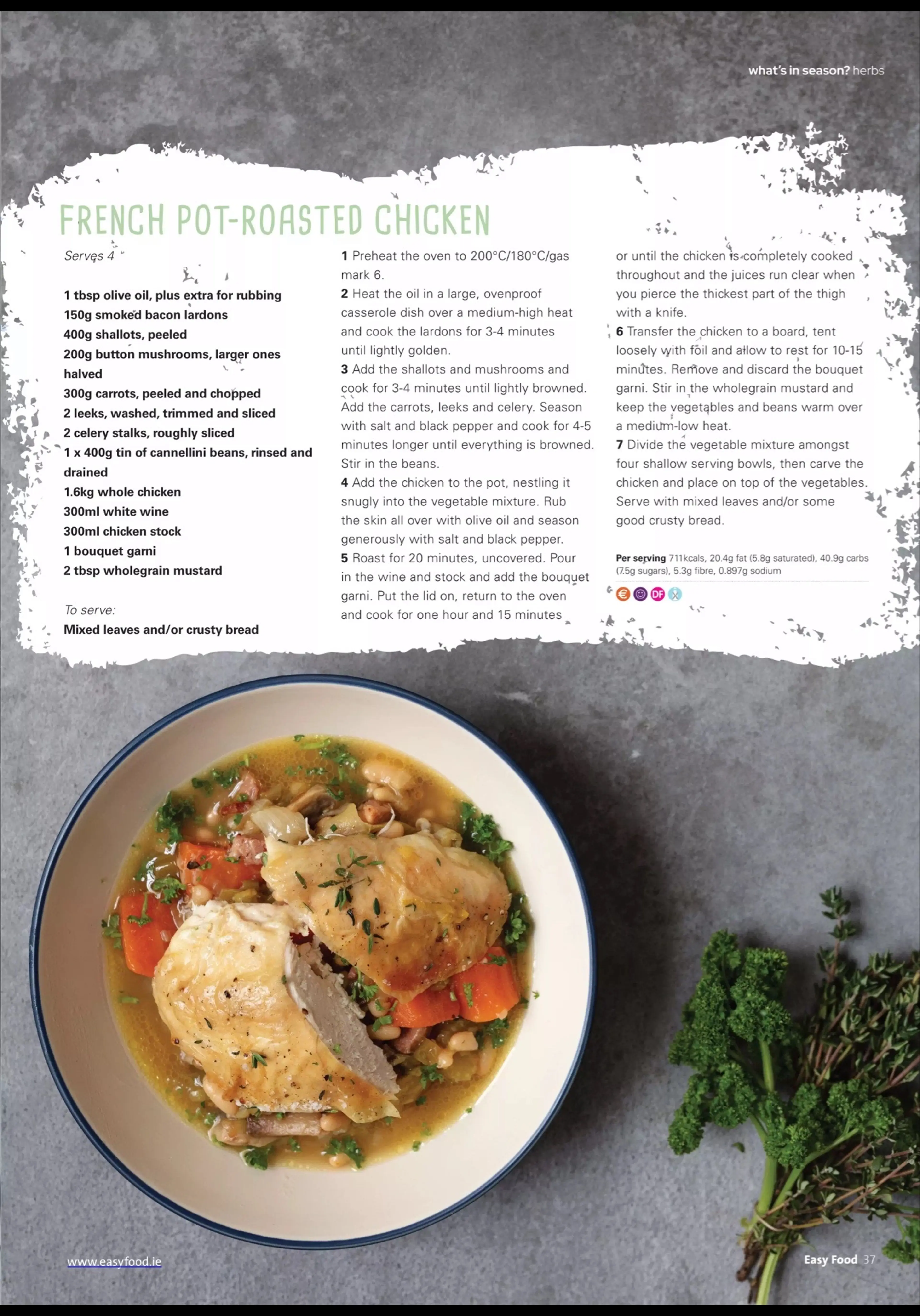FRENCH POT-ROASTED CHICKEN