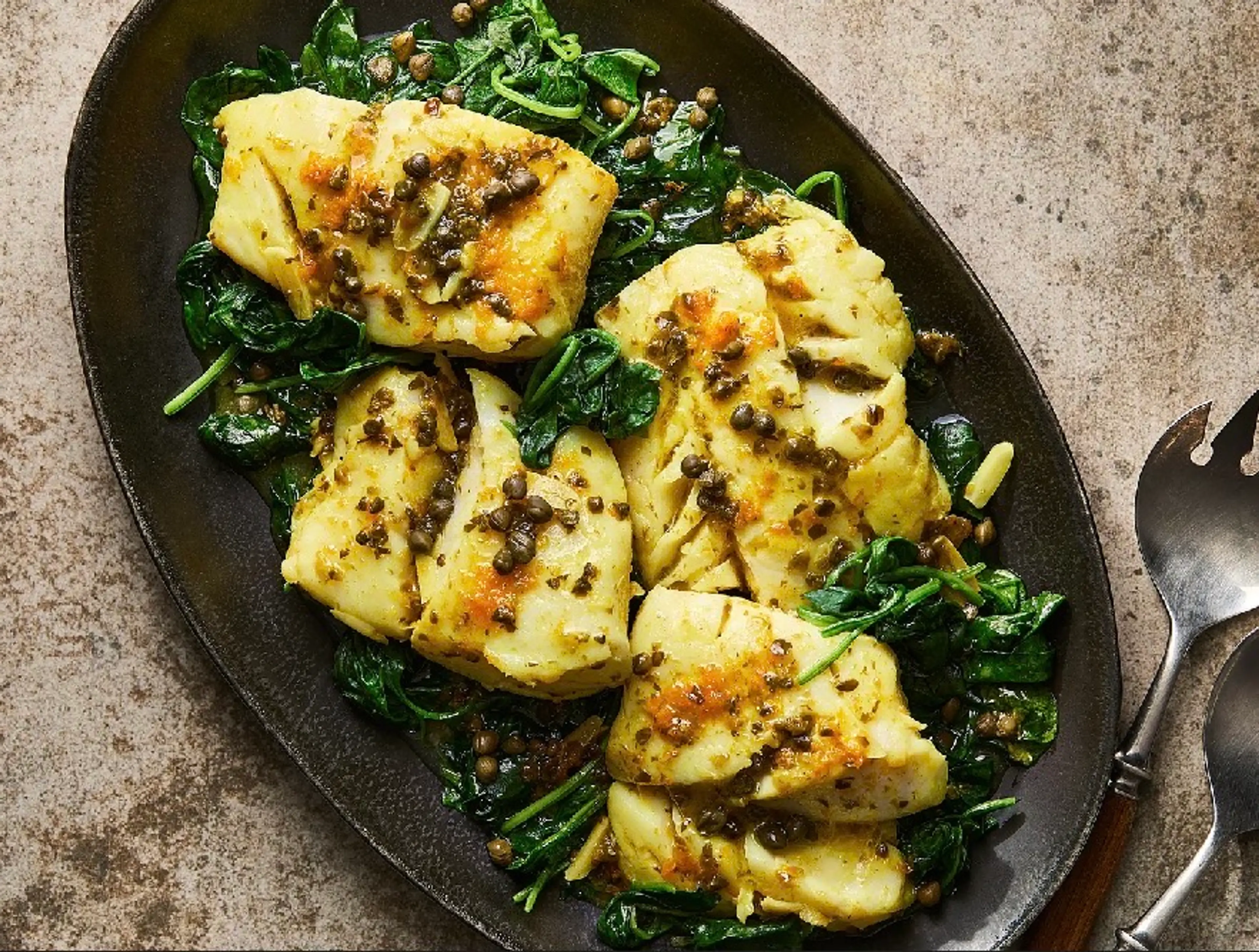 Cod With Caper-Orange Sauce