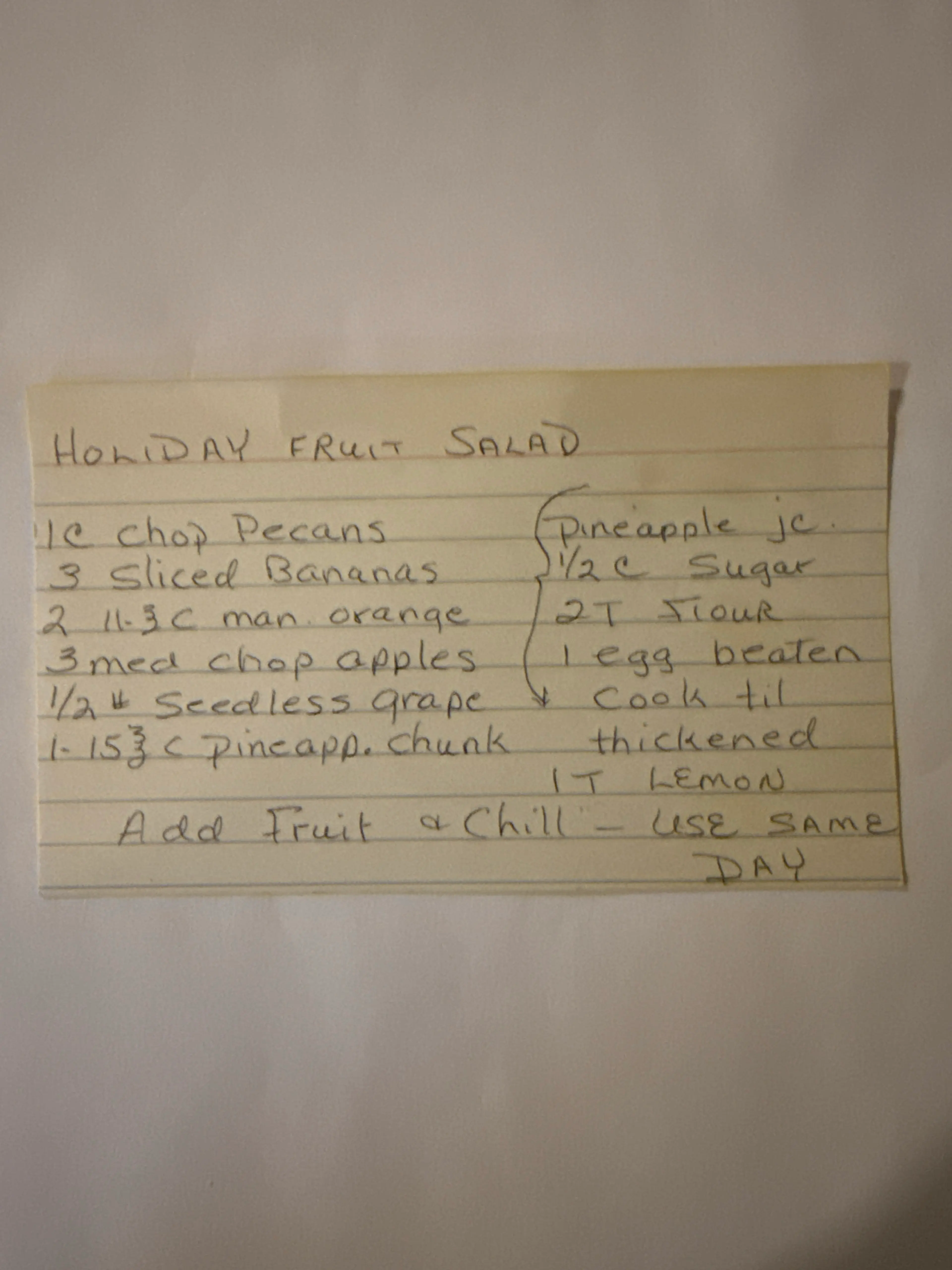 Holiday Fruit Salad