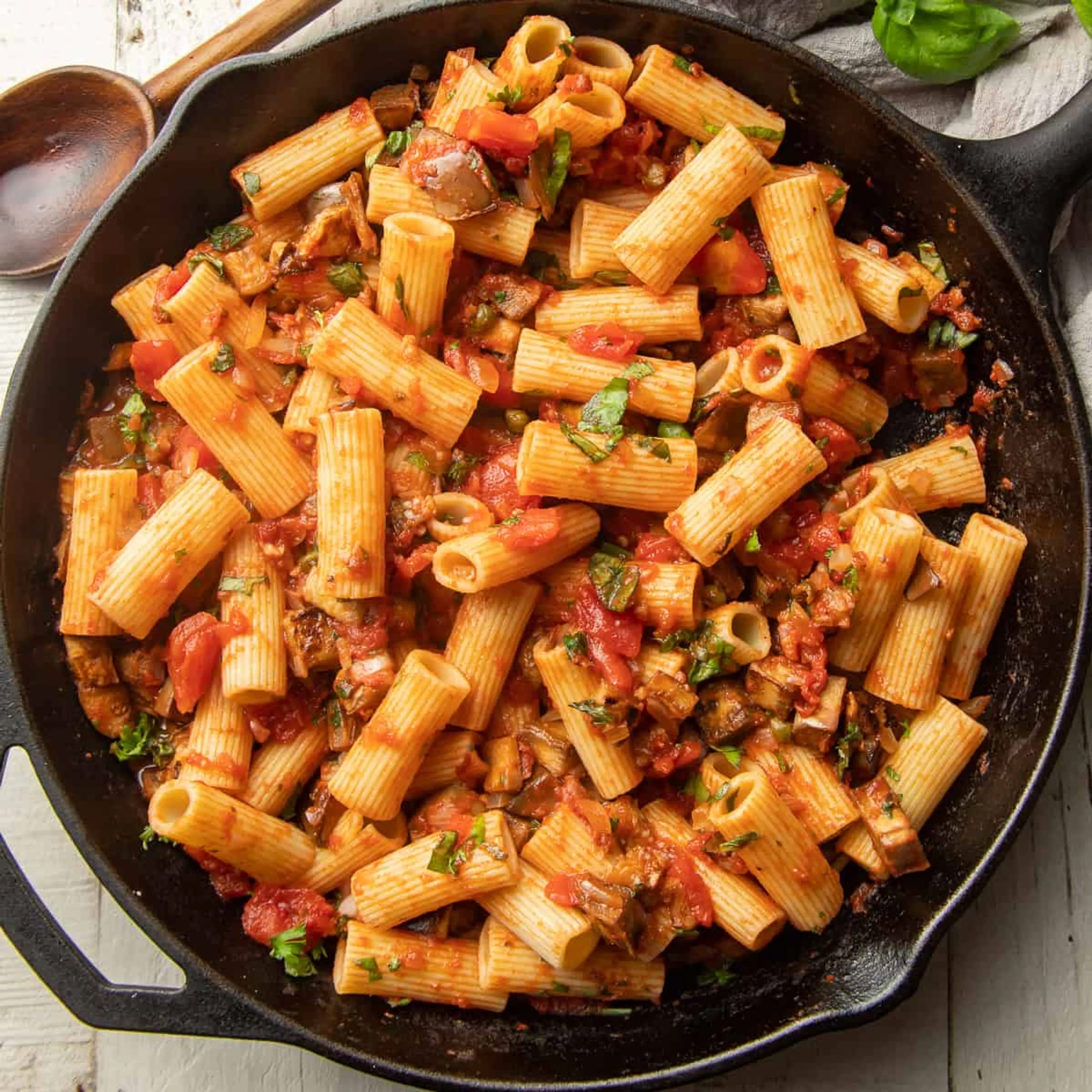 Spicy Eggplant Pasta
