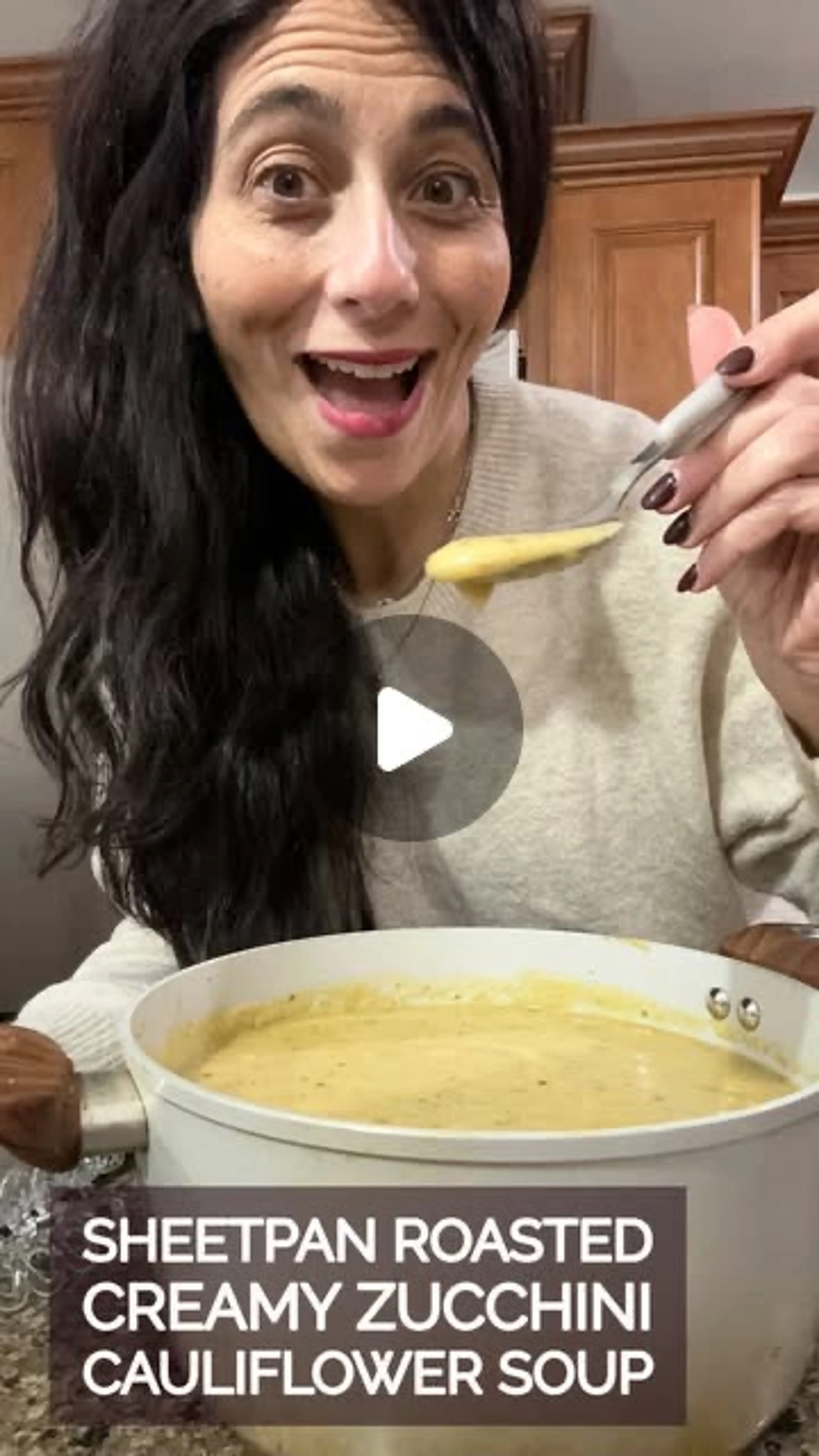 Sheetpan Creamy Roasted Cauliflower Potato Soup