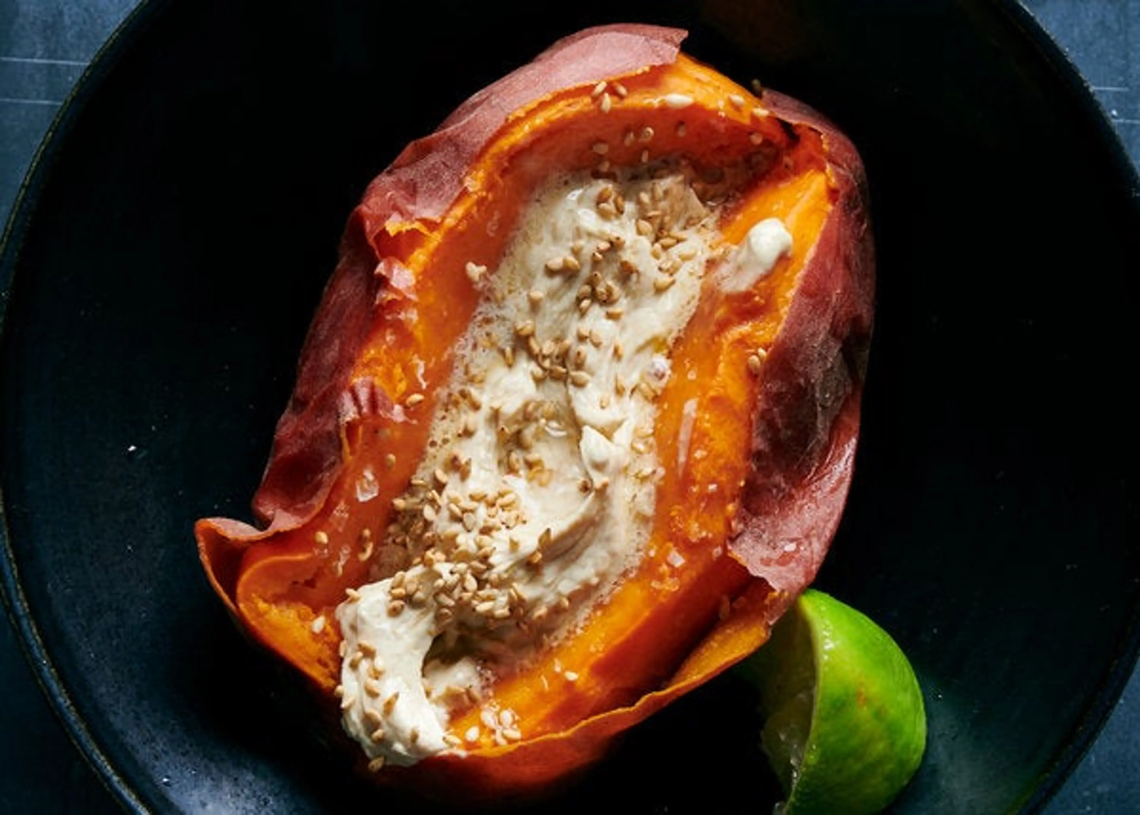Sweet potato with Tahini butter