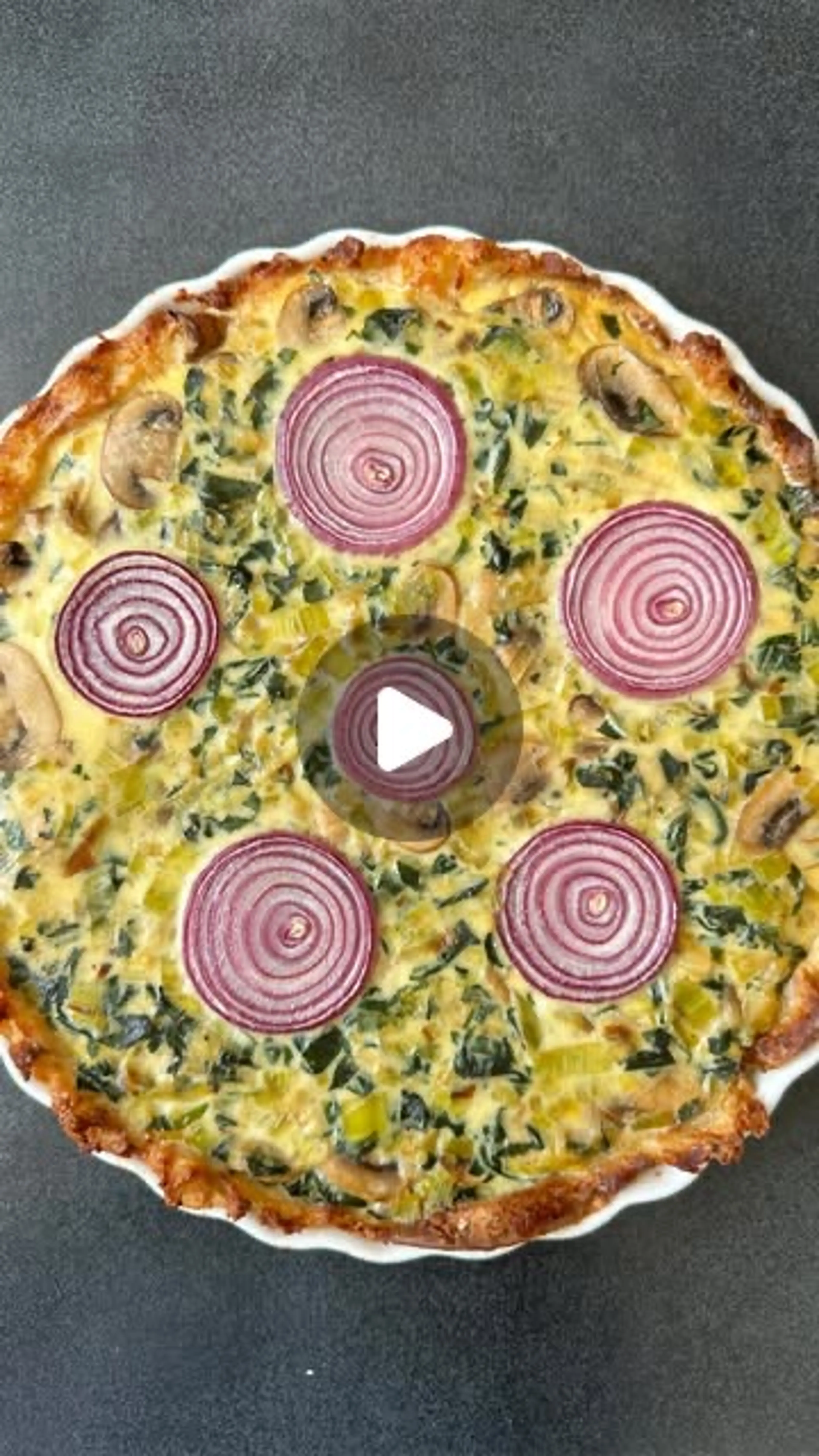 This Leek, Mushroom and Spinach Quiche