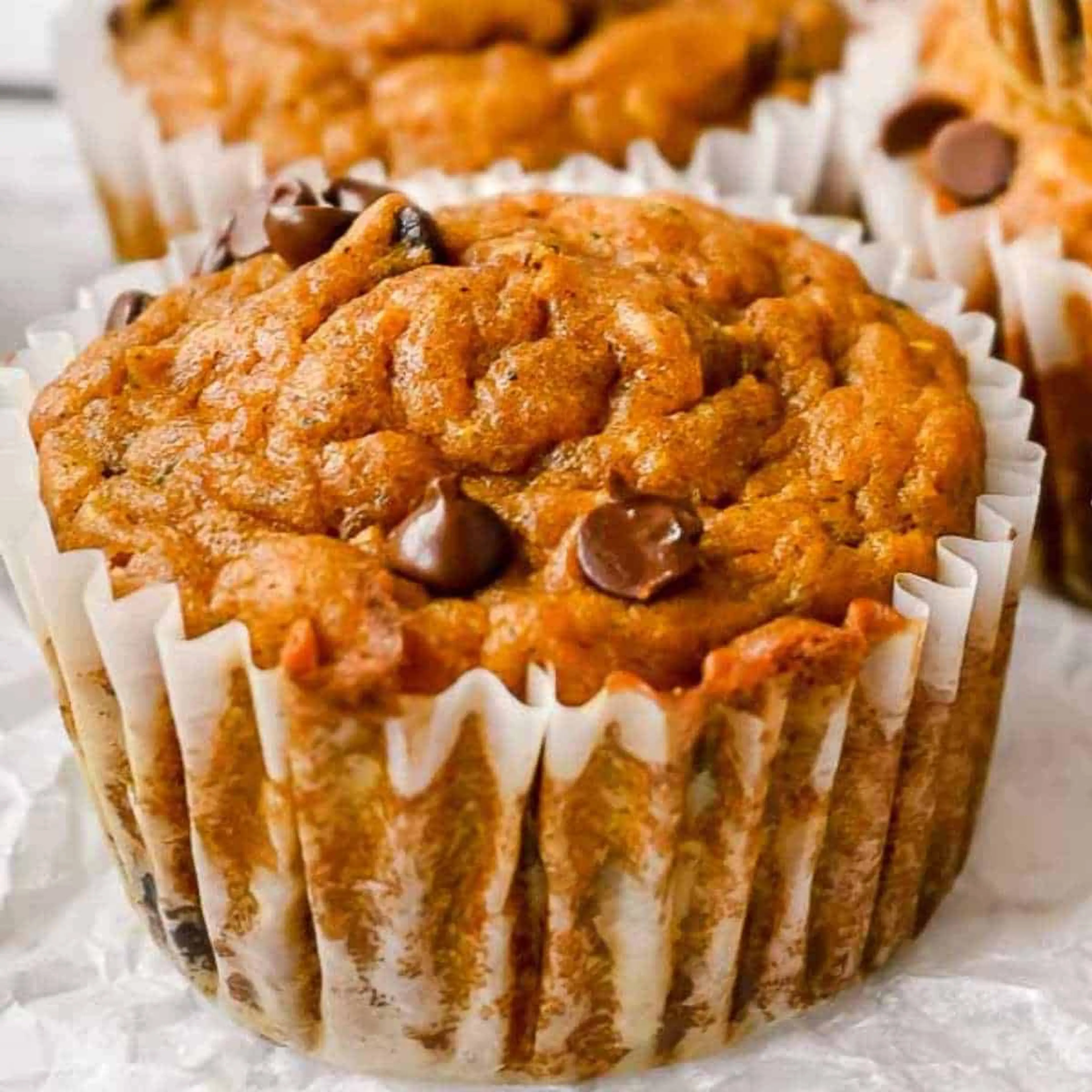 Fluffy Pumpkin Zucchini Muffins (Gluten-free)