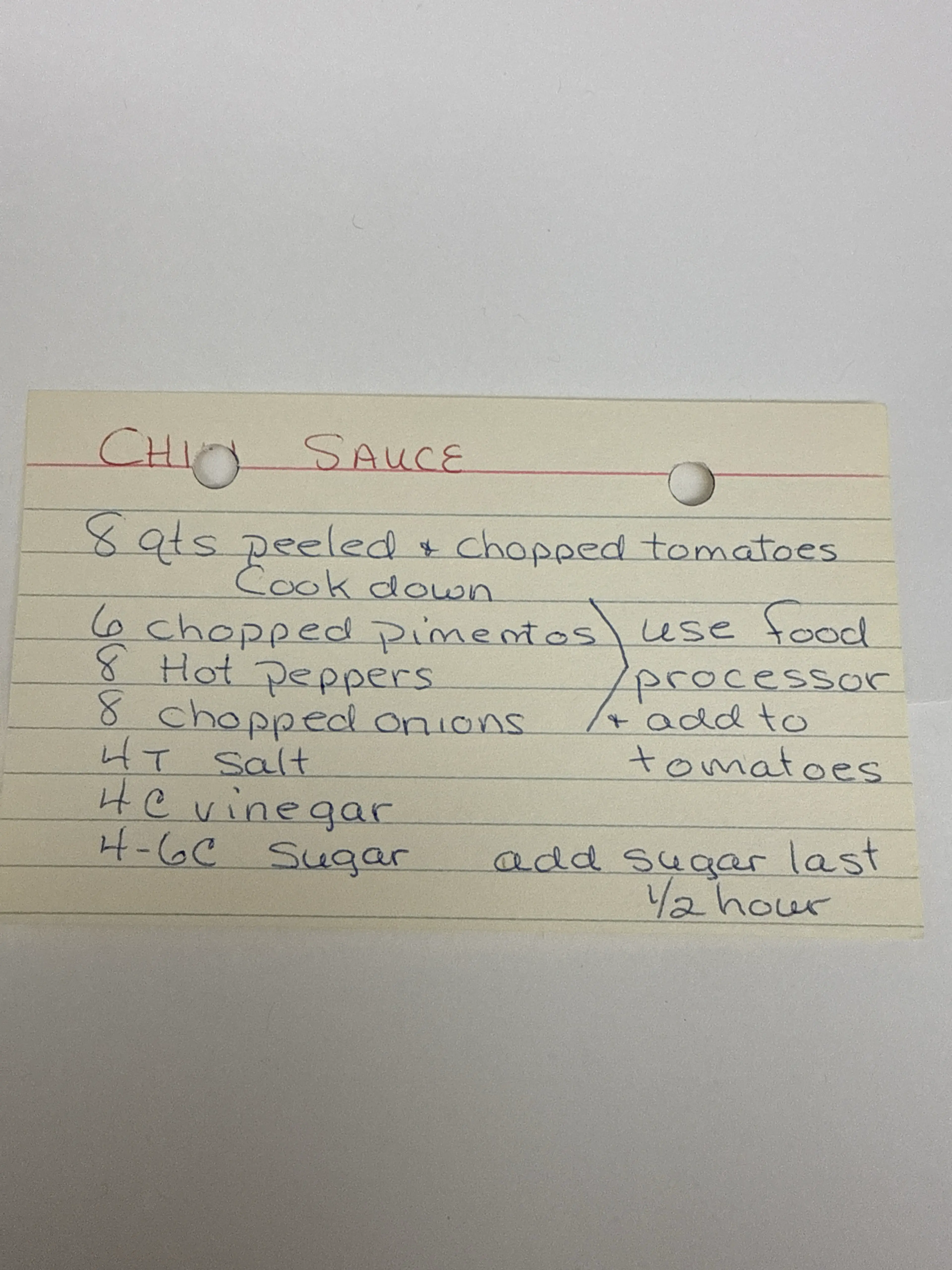 Chili Sauce