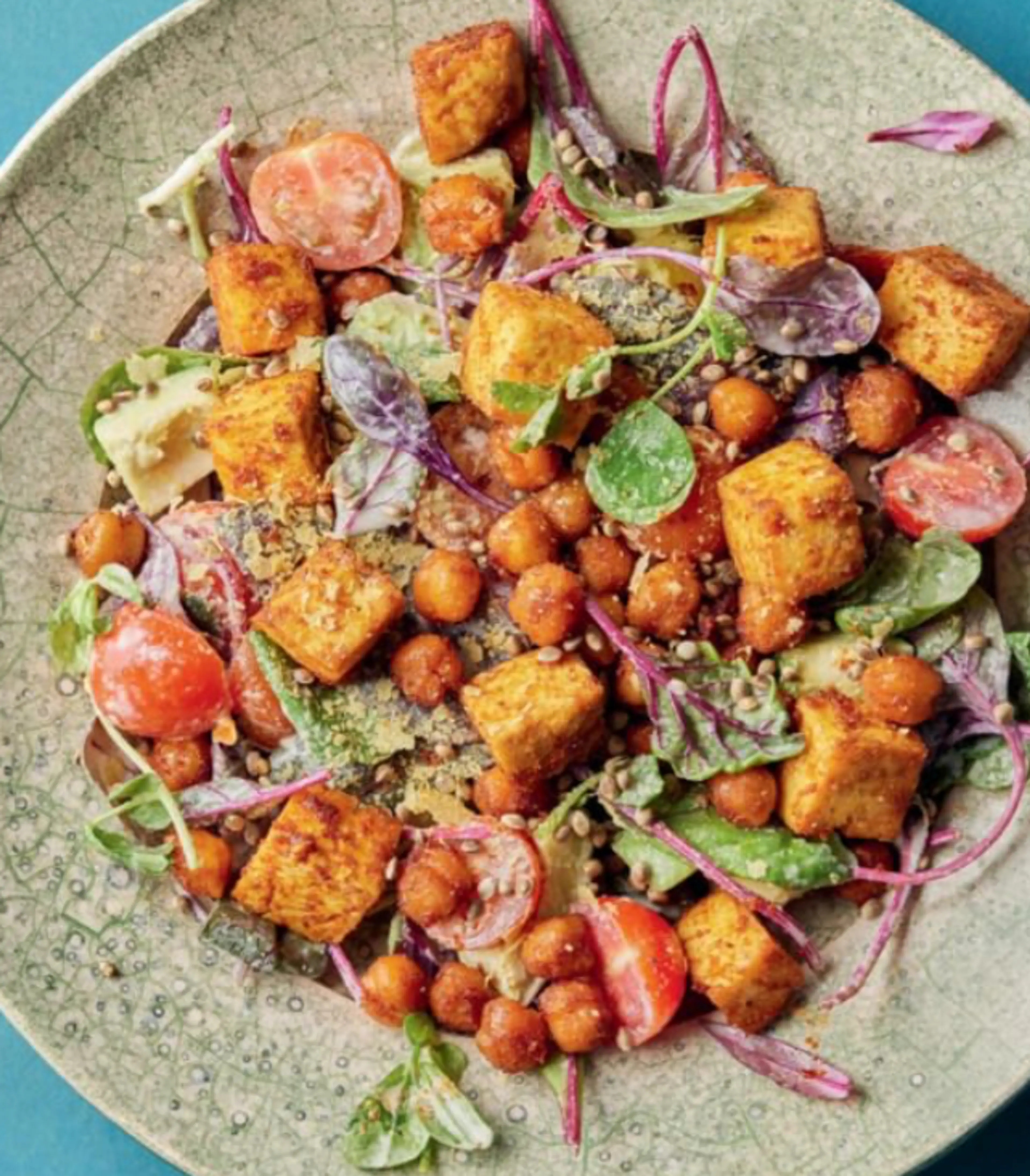 ROASTED CHICKPEA & TOFU SALAD