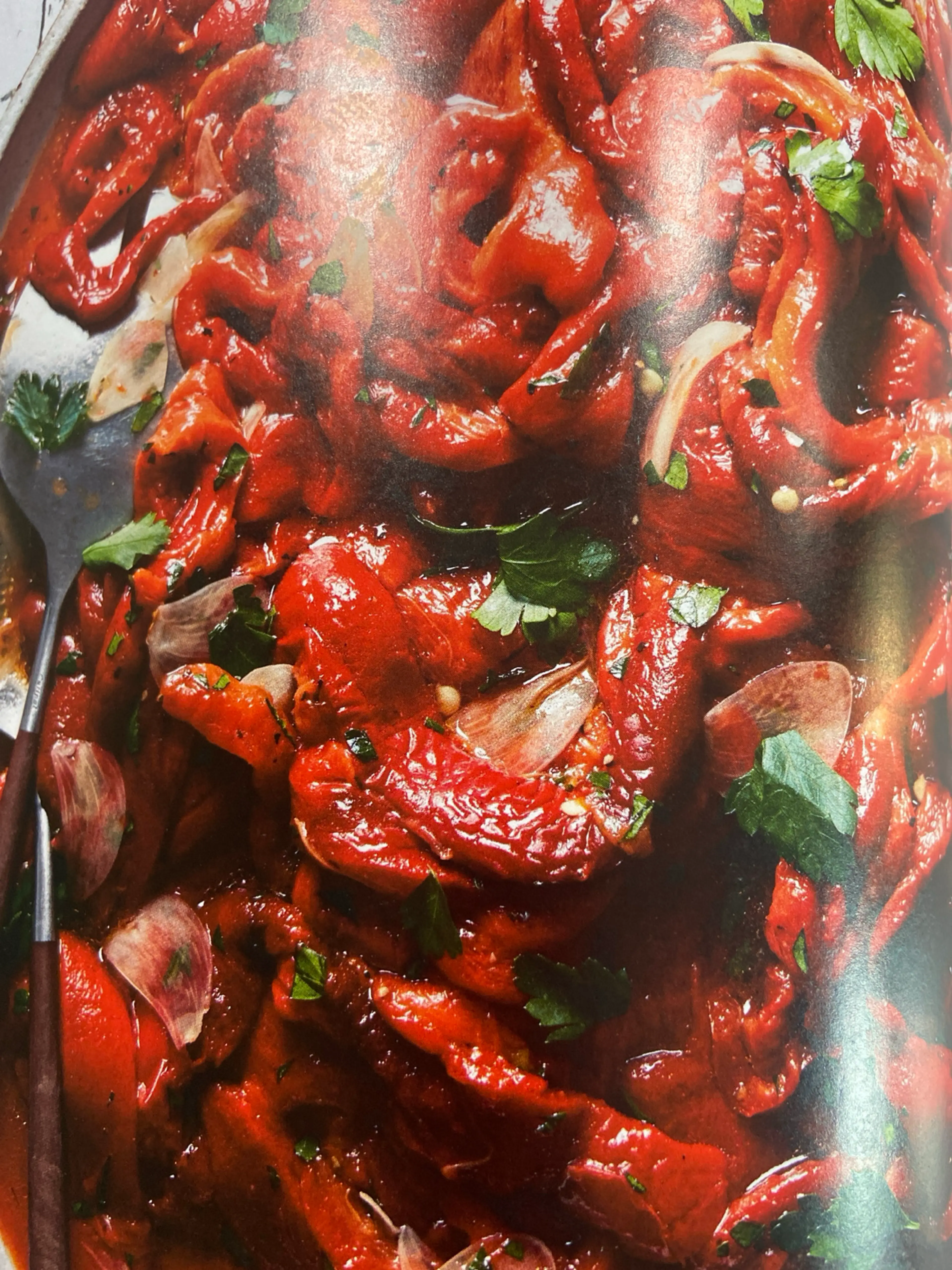 Roasted Red Pepper Salad WITH PARSLEY