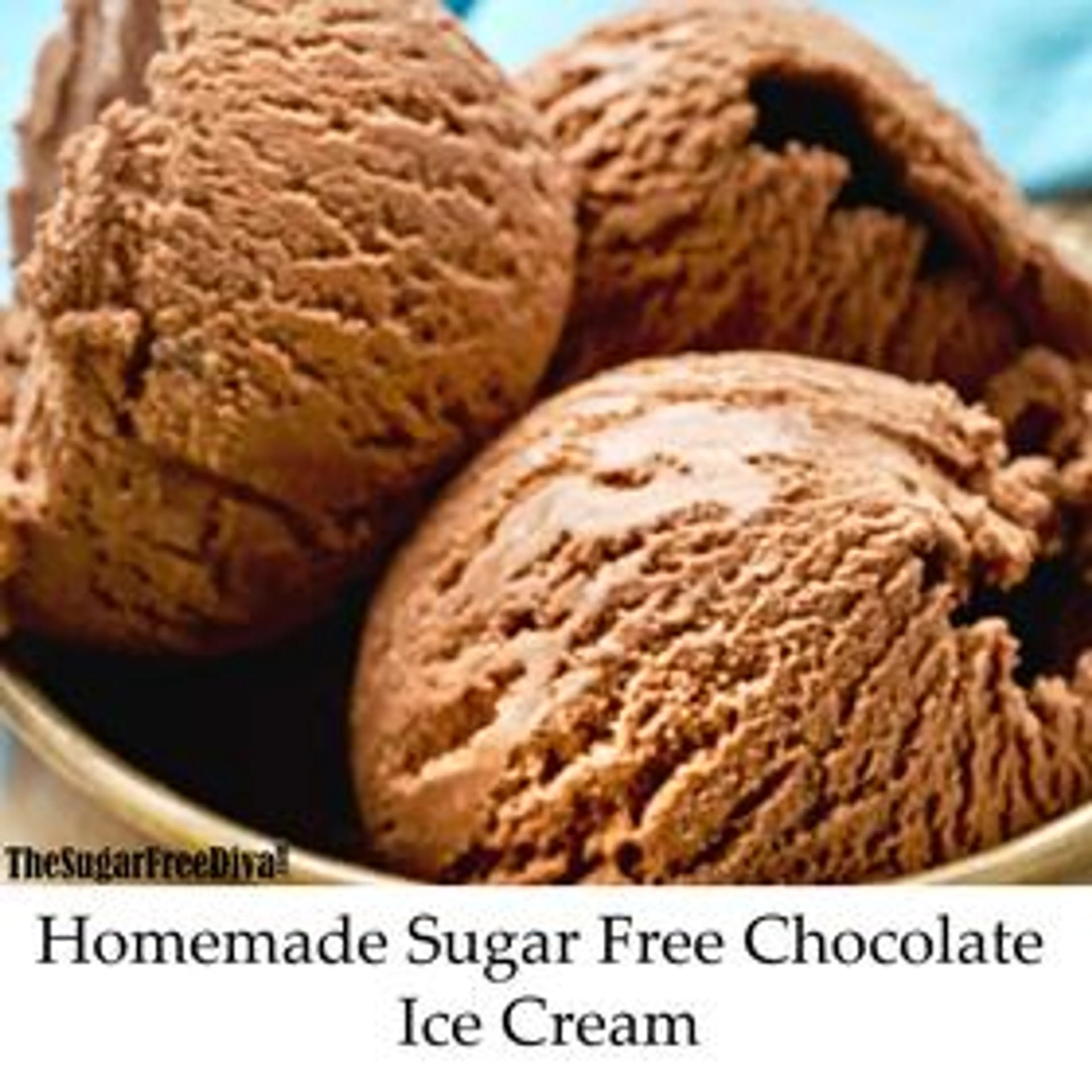 Homemade Sugar Free Chocolate Ice Cream