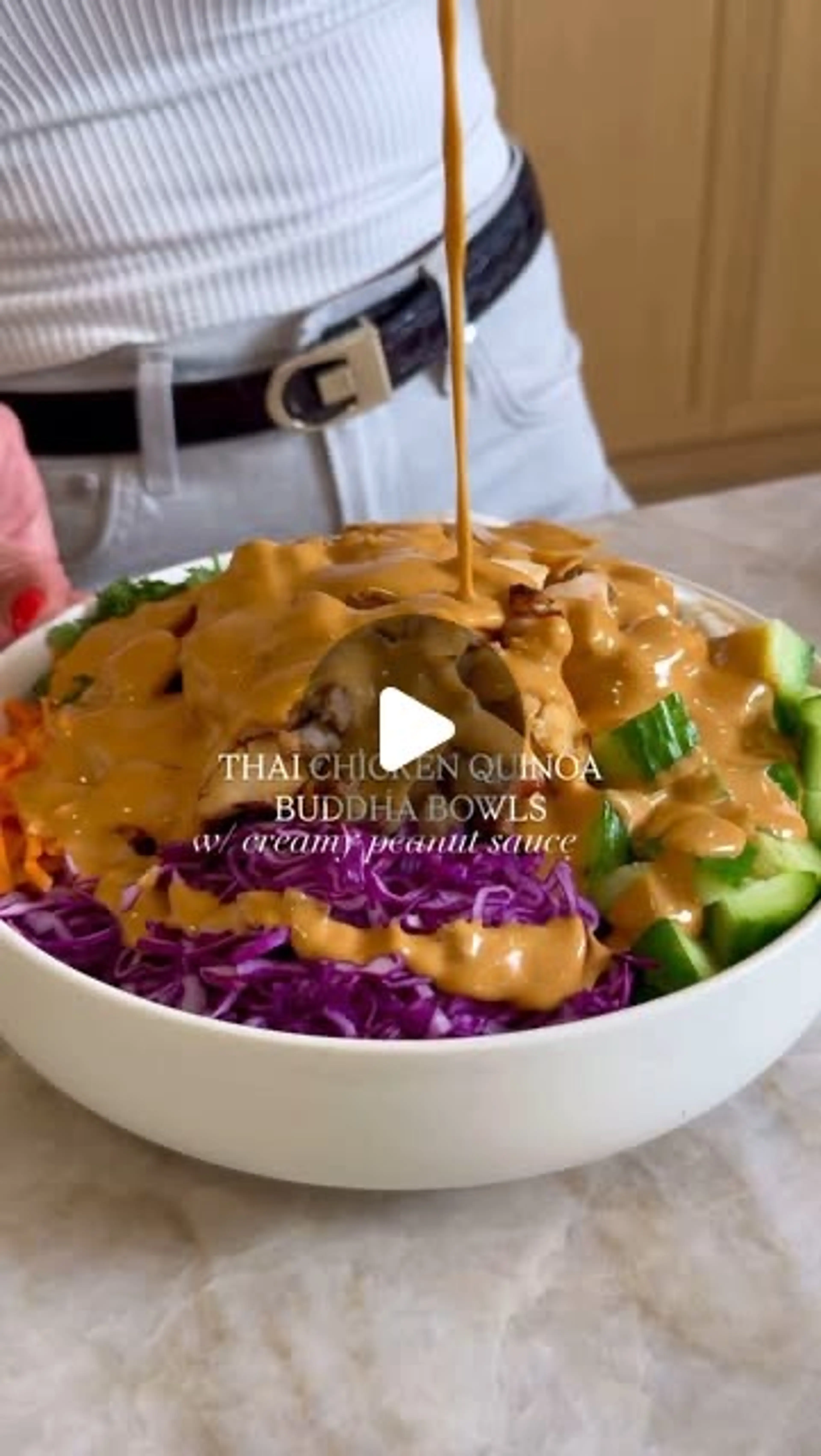 Thai Chicken Quinoa Buddha Bowls