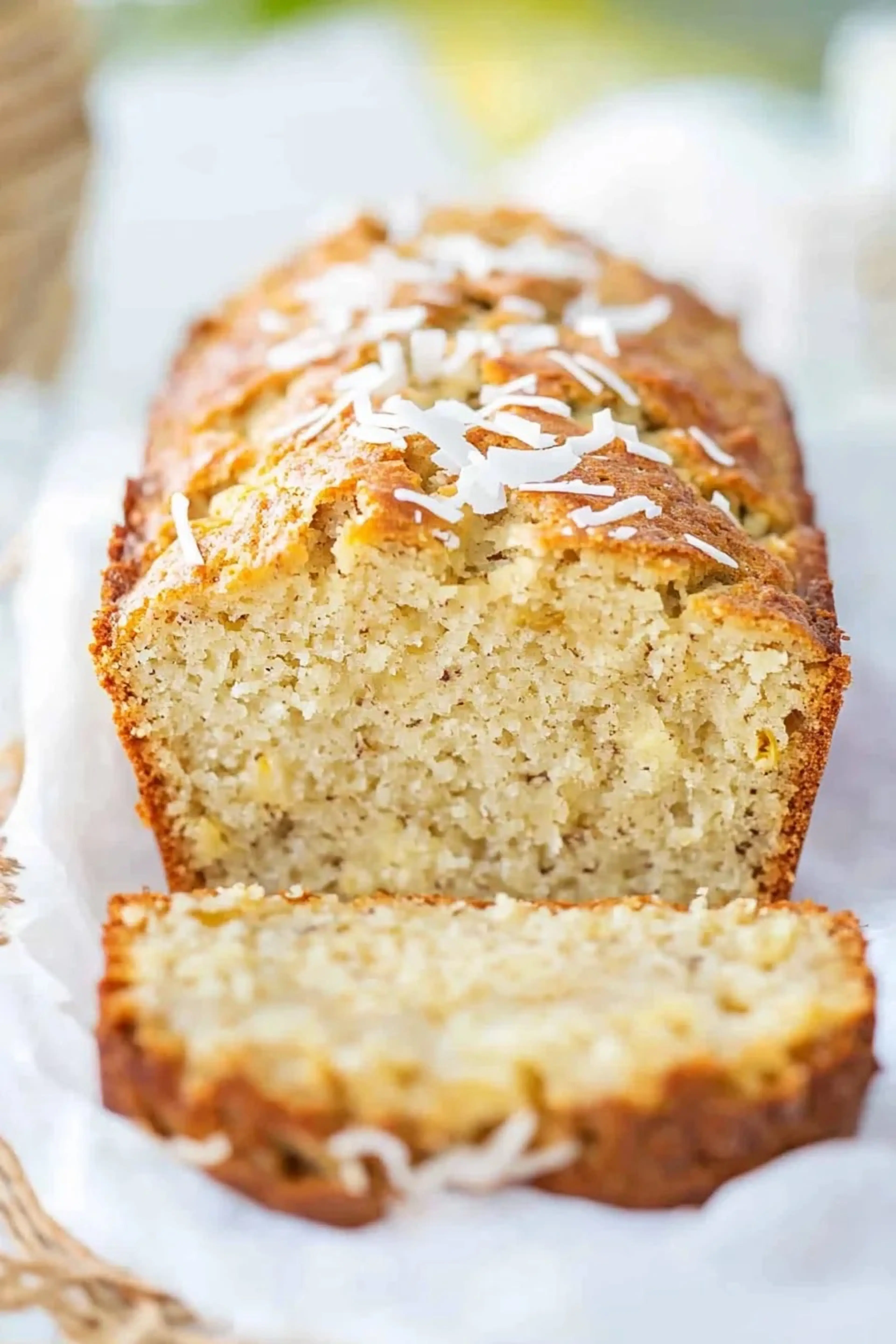 Hawaiian Banana Bread with Coconut and Pineapple