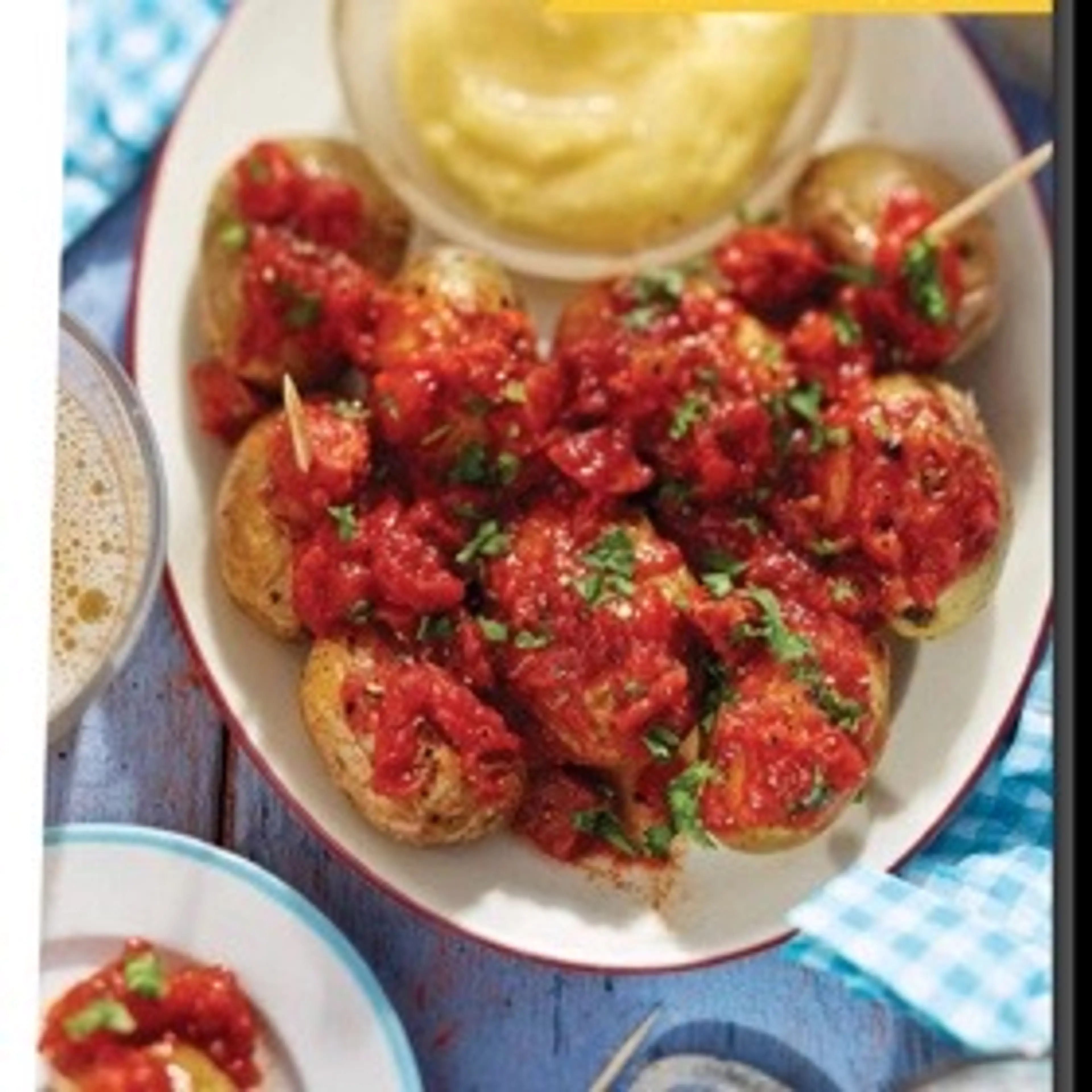 CHORIZO PATATAS BRAVAS WITH GARLIC AIOLI