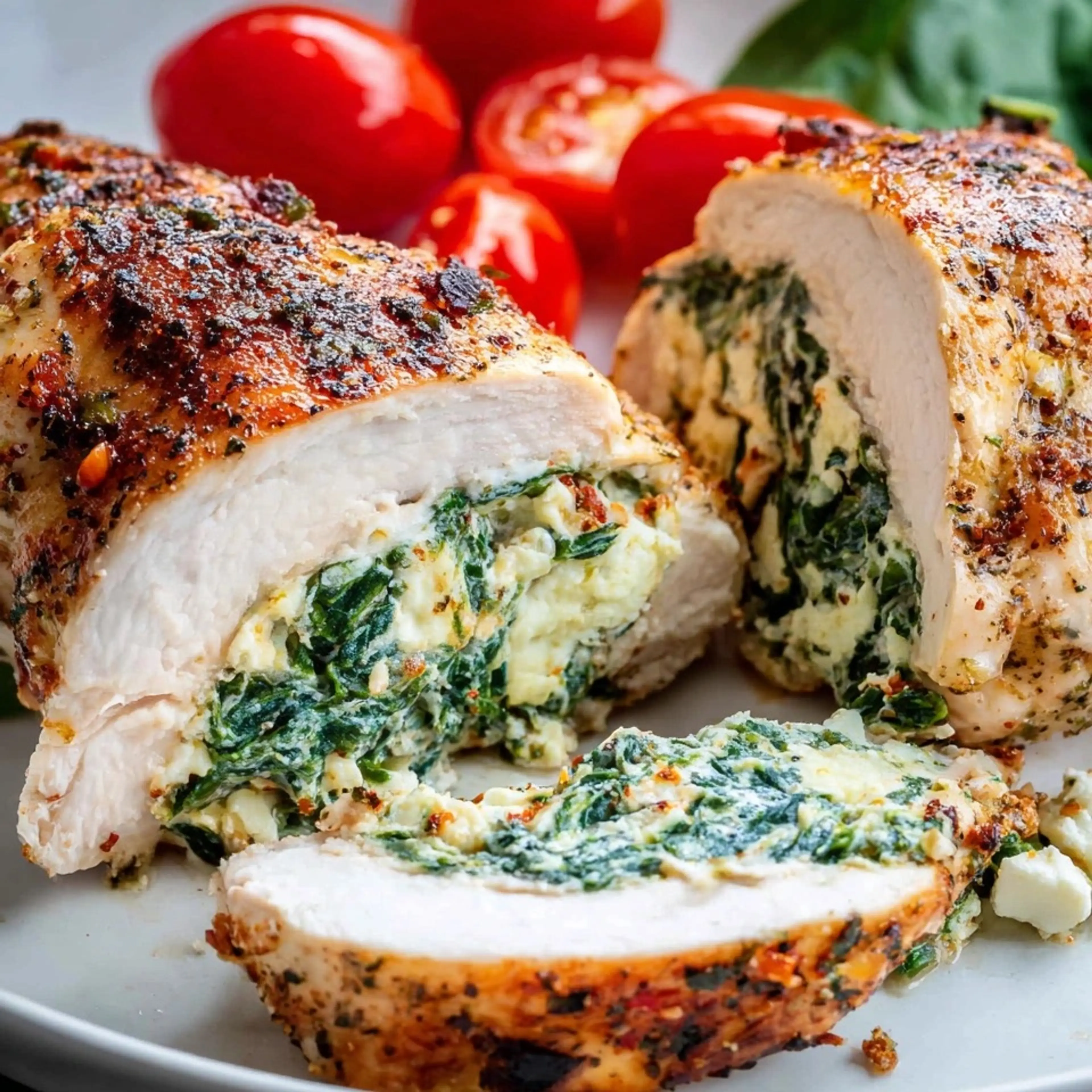 Spinach & Cheese Stuffed Chicken