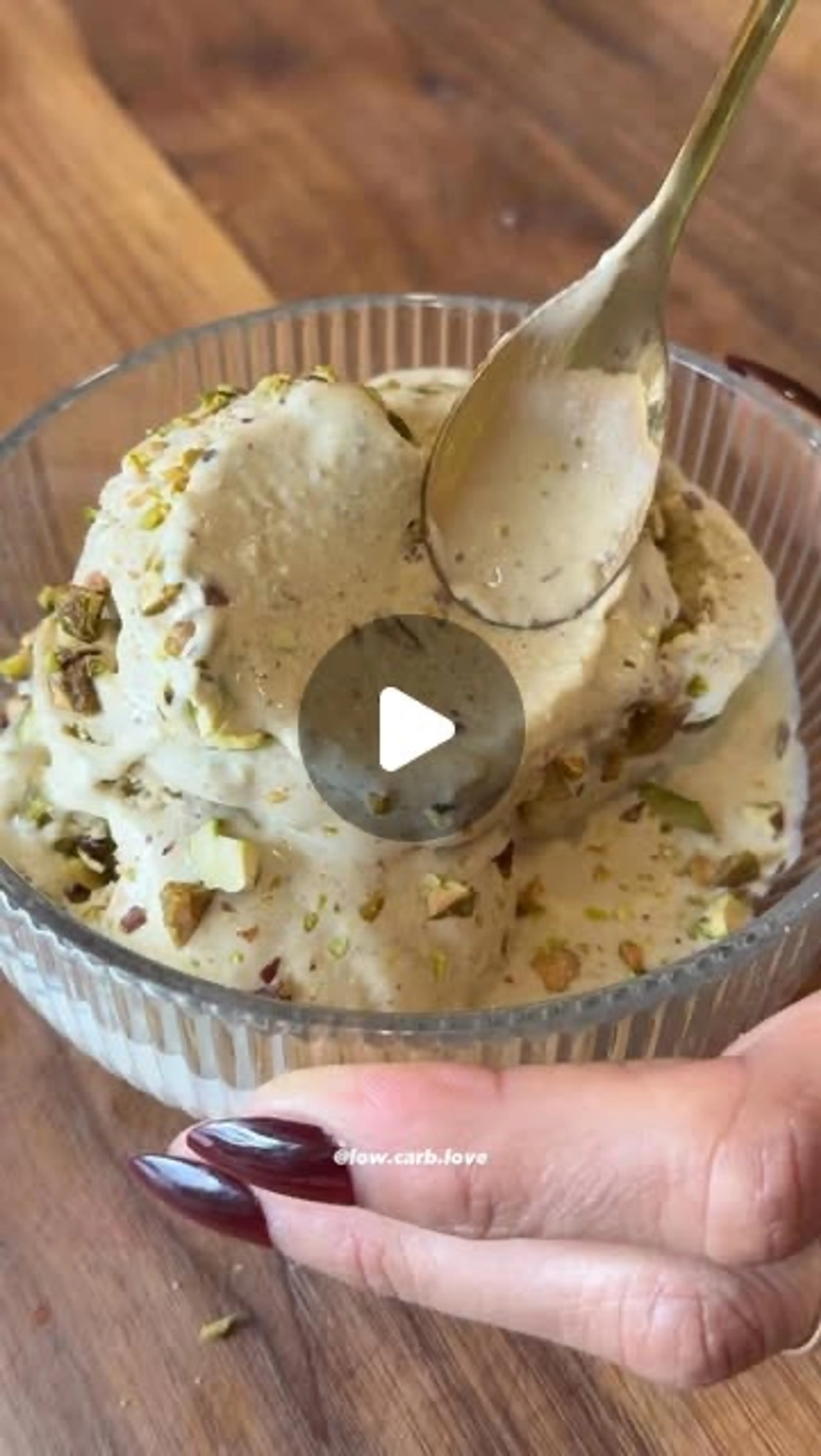 High Protein Pistachio Ice Cream