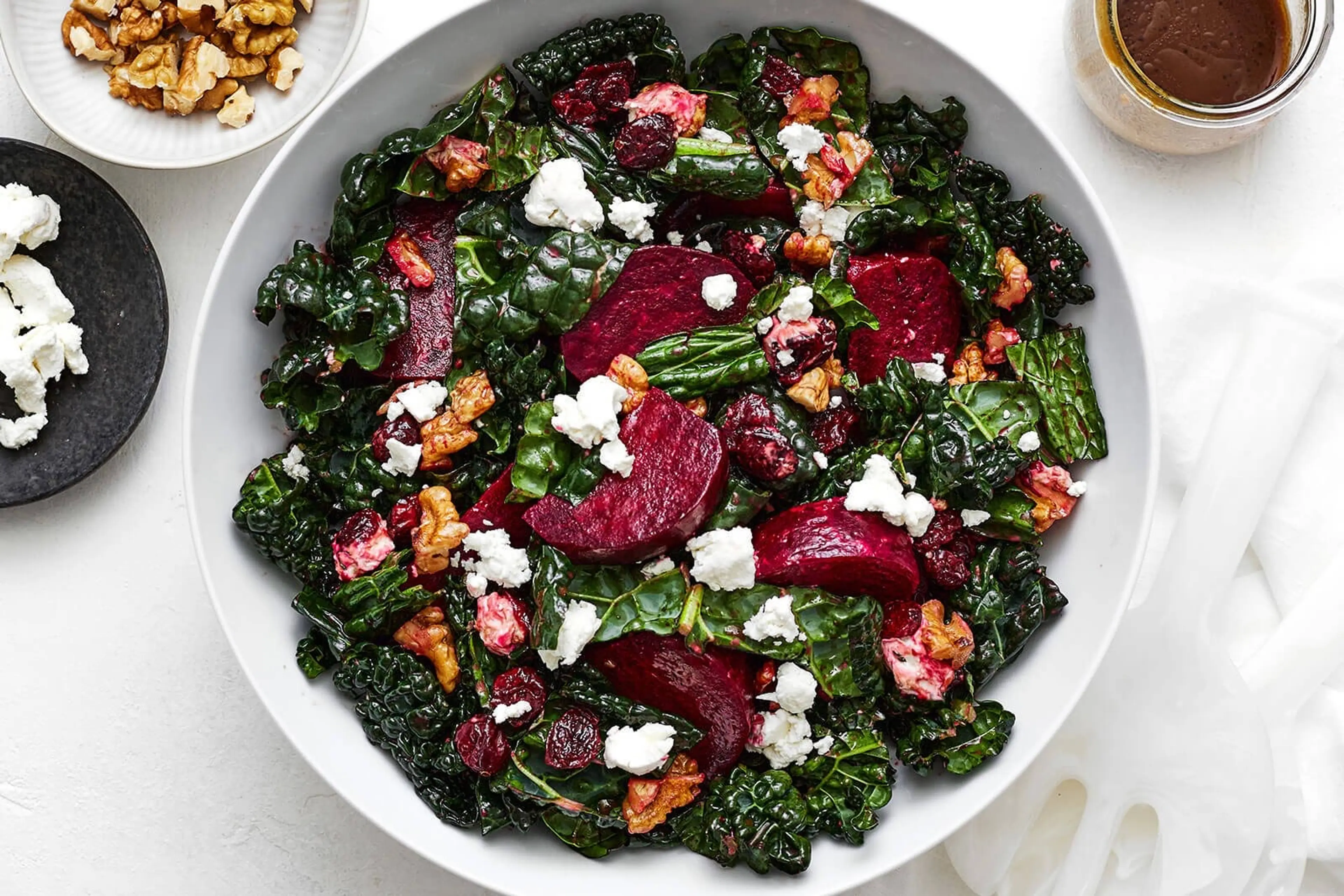 Roasted Beet and Kale Salad