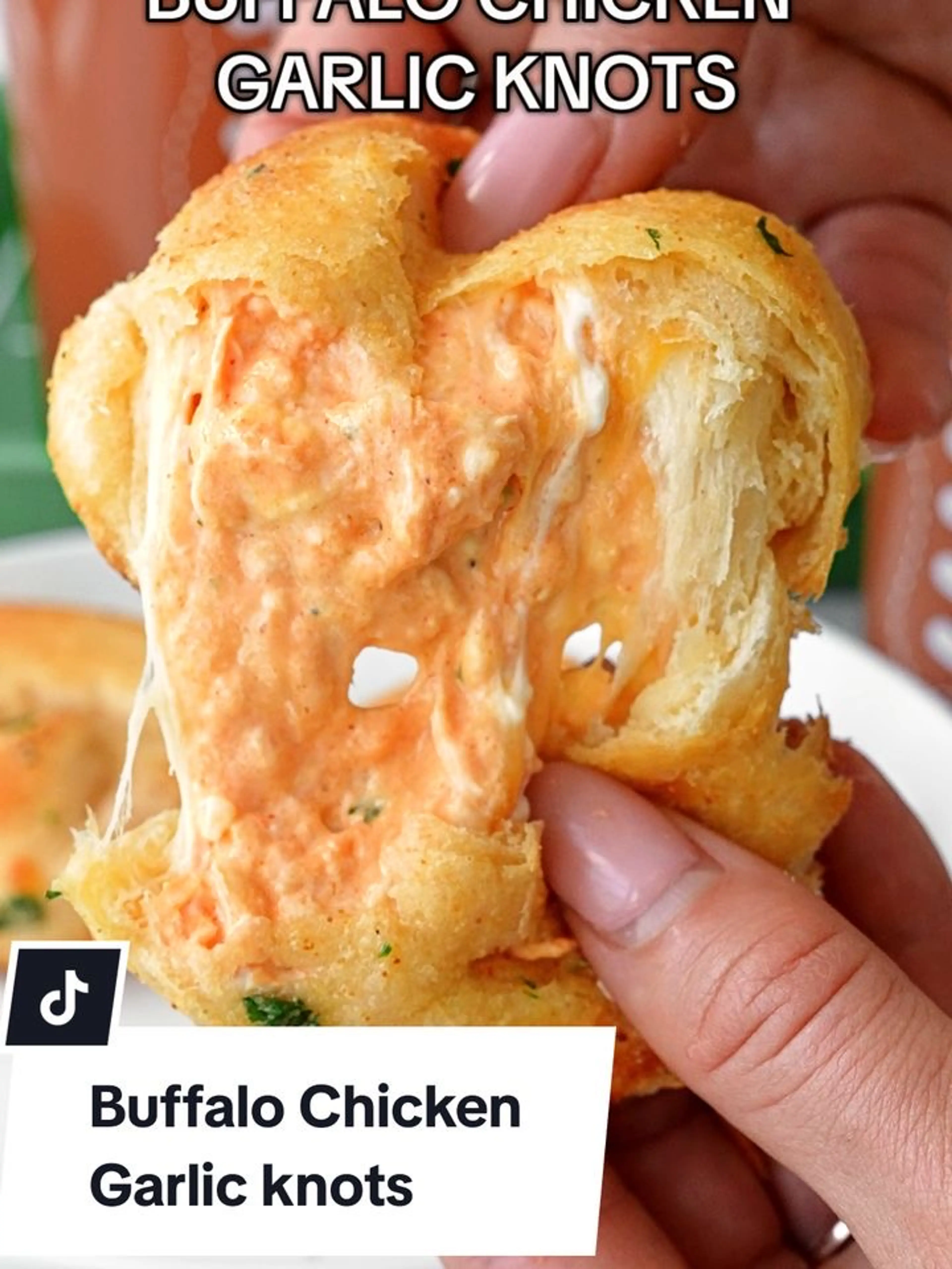 Buffalo Chicken Stuffed Garlic Knots