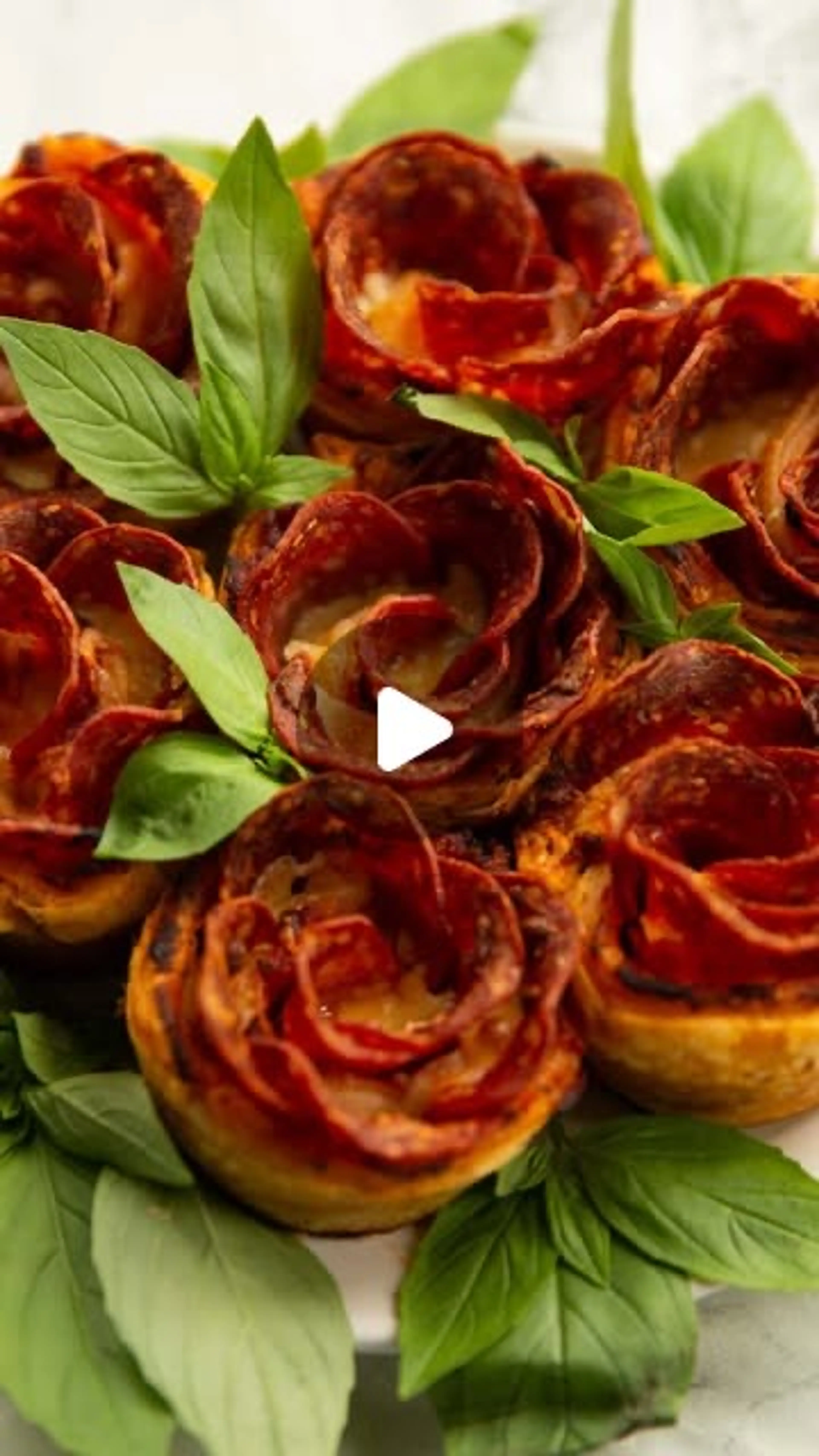 Puff Pastry Pizza Roses