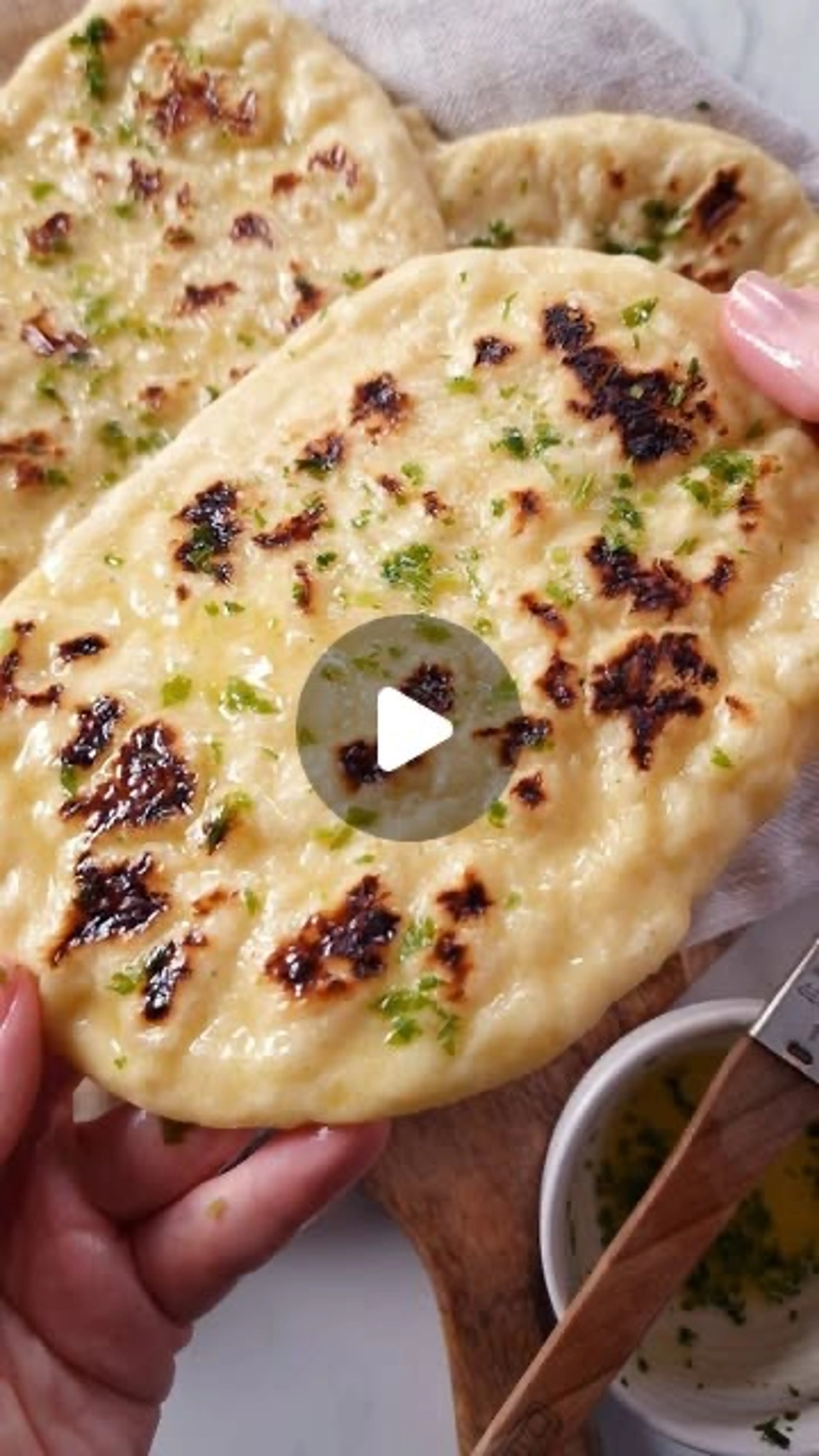 Gluten-free Naan!! It's Sooo Soft and Pillowy, with Just the