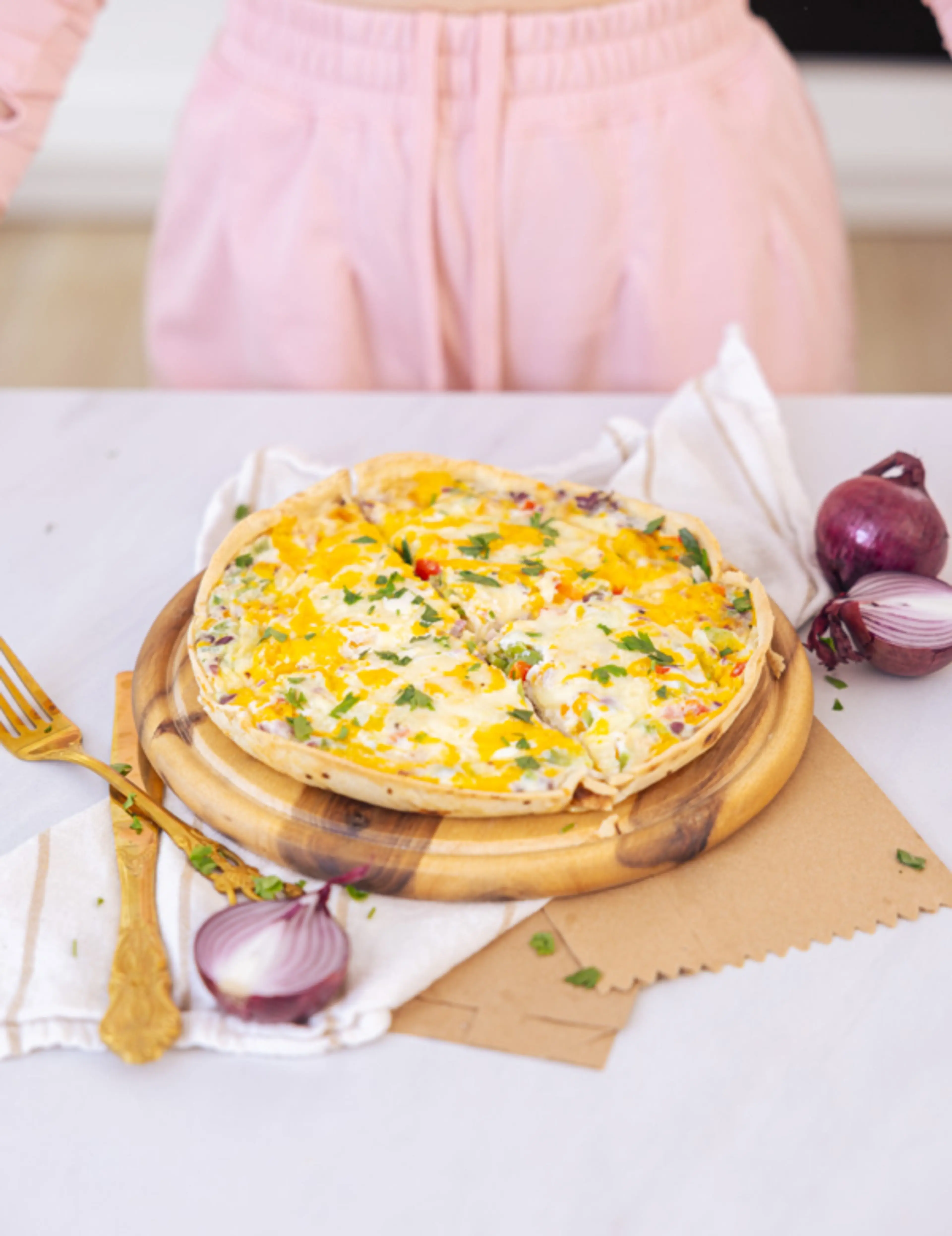 Fit tortilja quiche