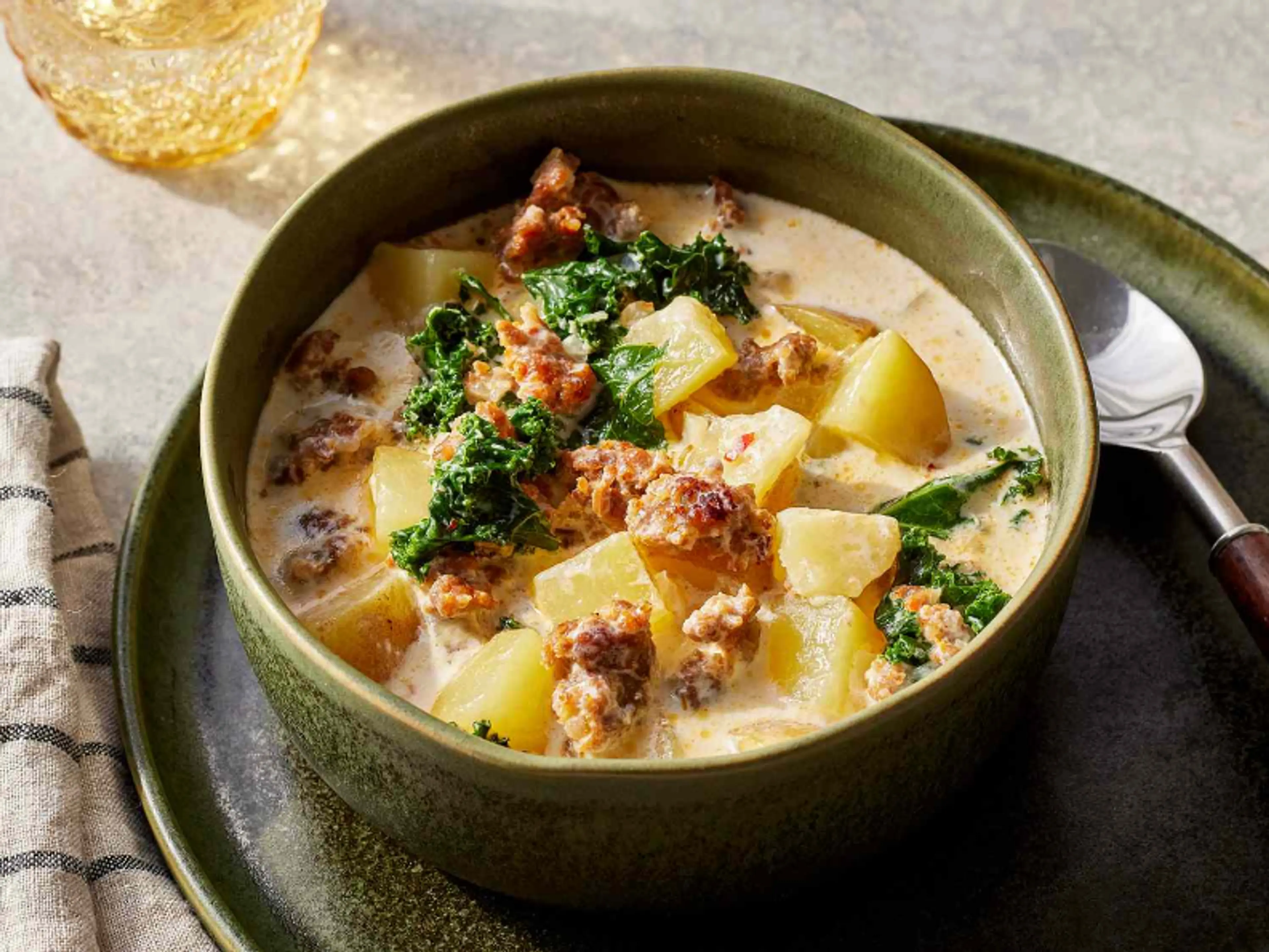 Sausage, Potato and Kale Soup