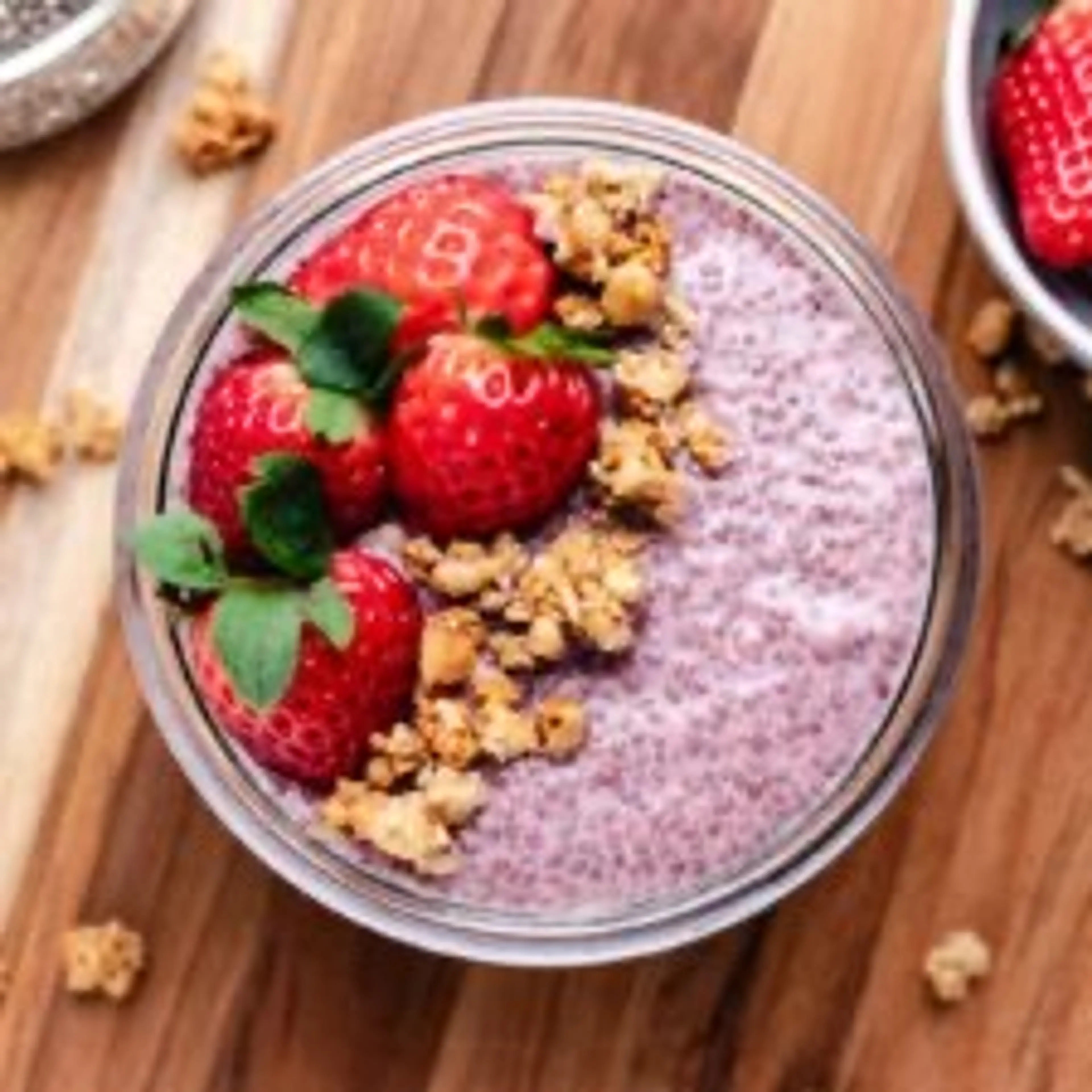 Strawberry Chia Seed Pudding