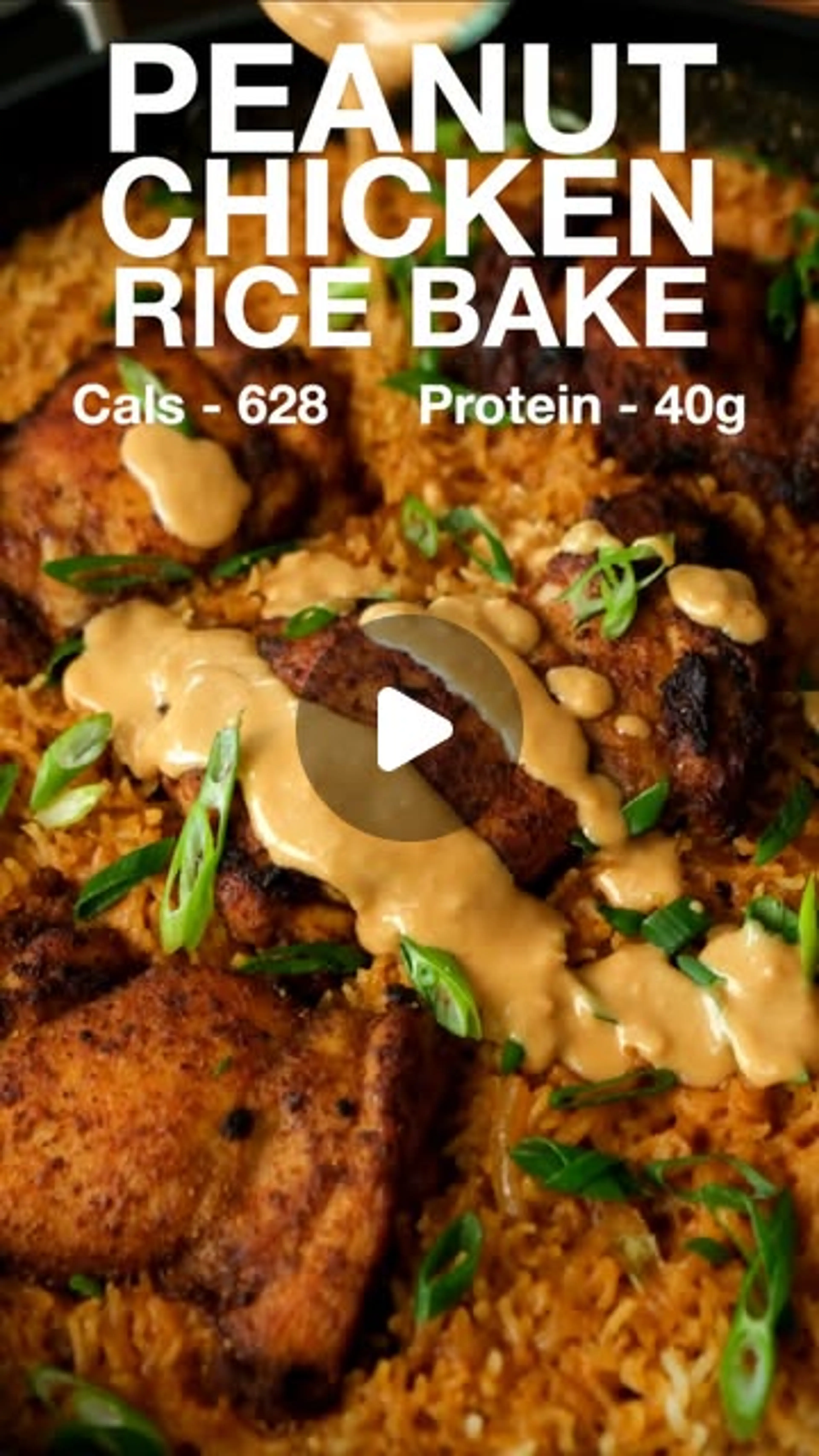 Peanut Chicken & Rice Bake