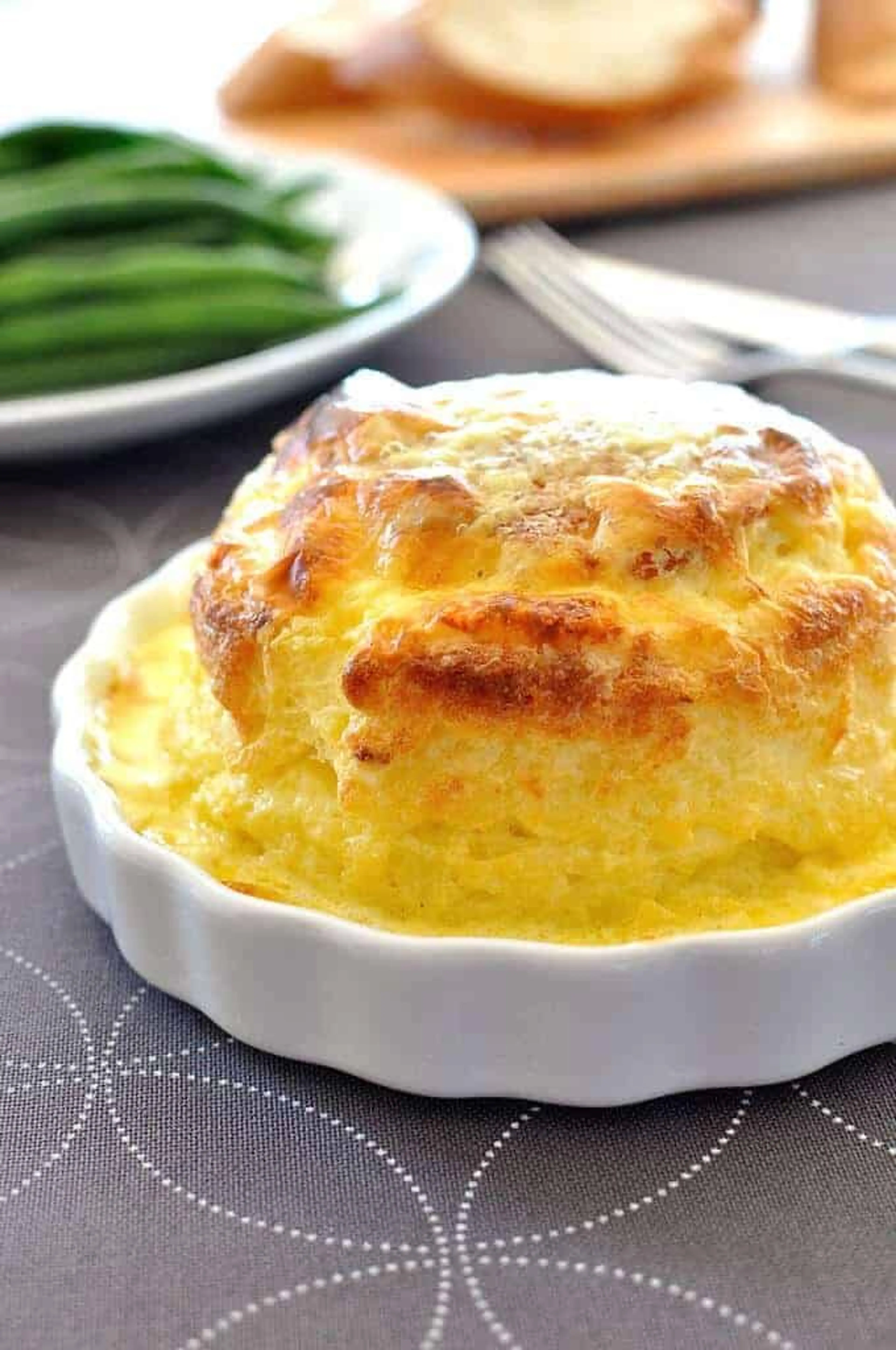 Twice Baked Make Ahead Cheese Souffle