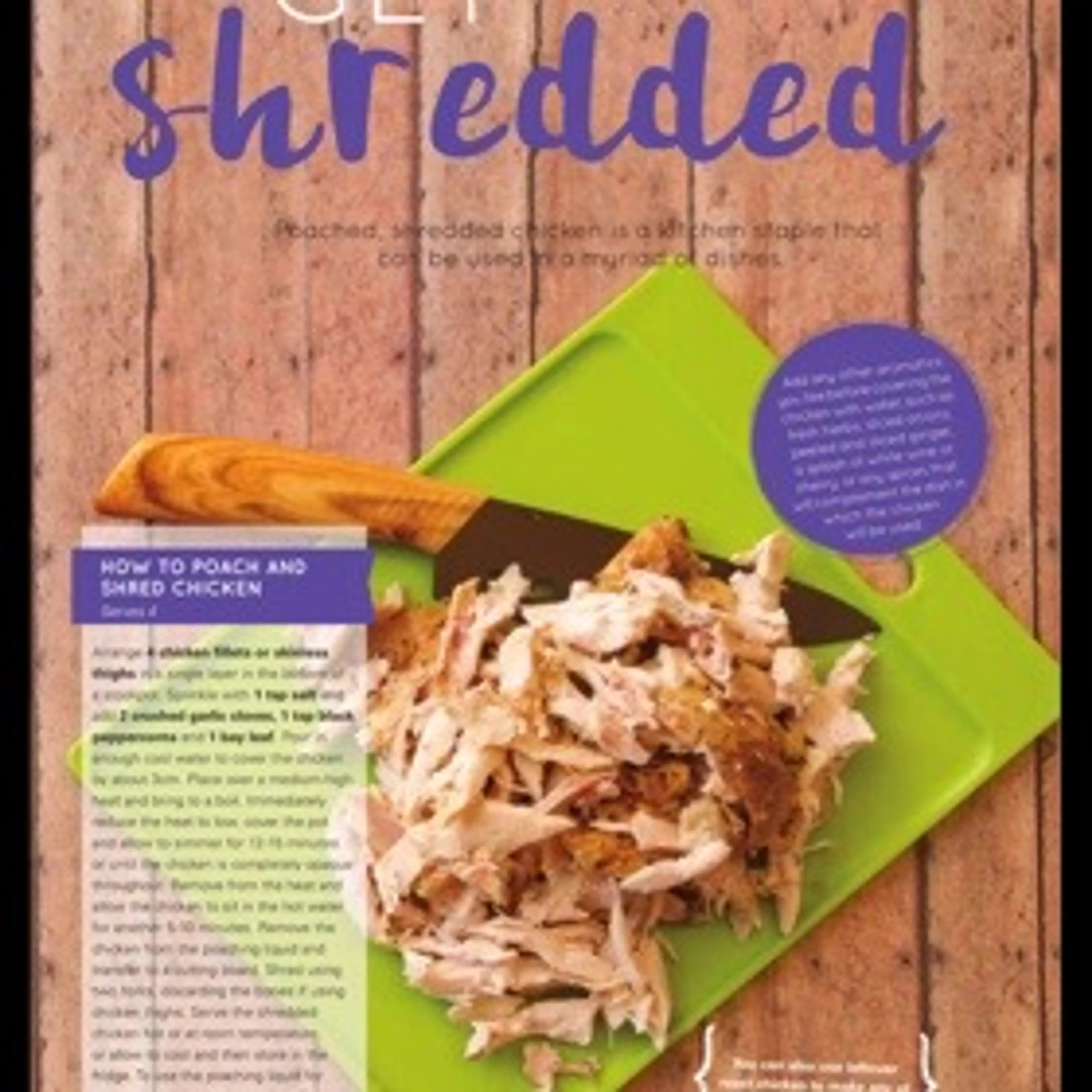 HOW TO POACH AND SHRED CHICKEN