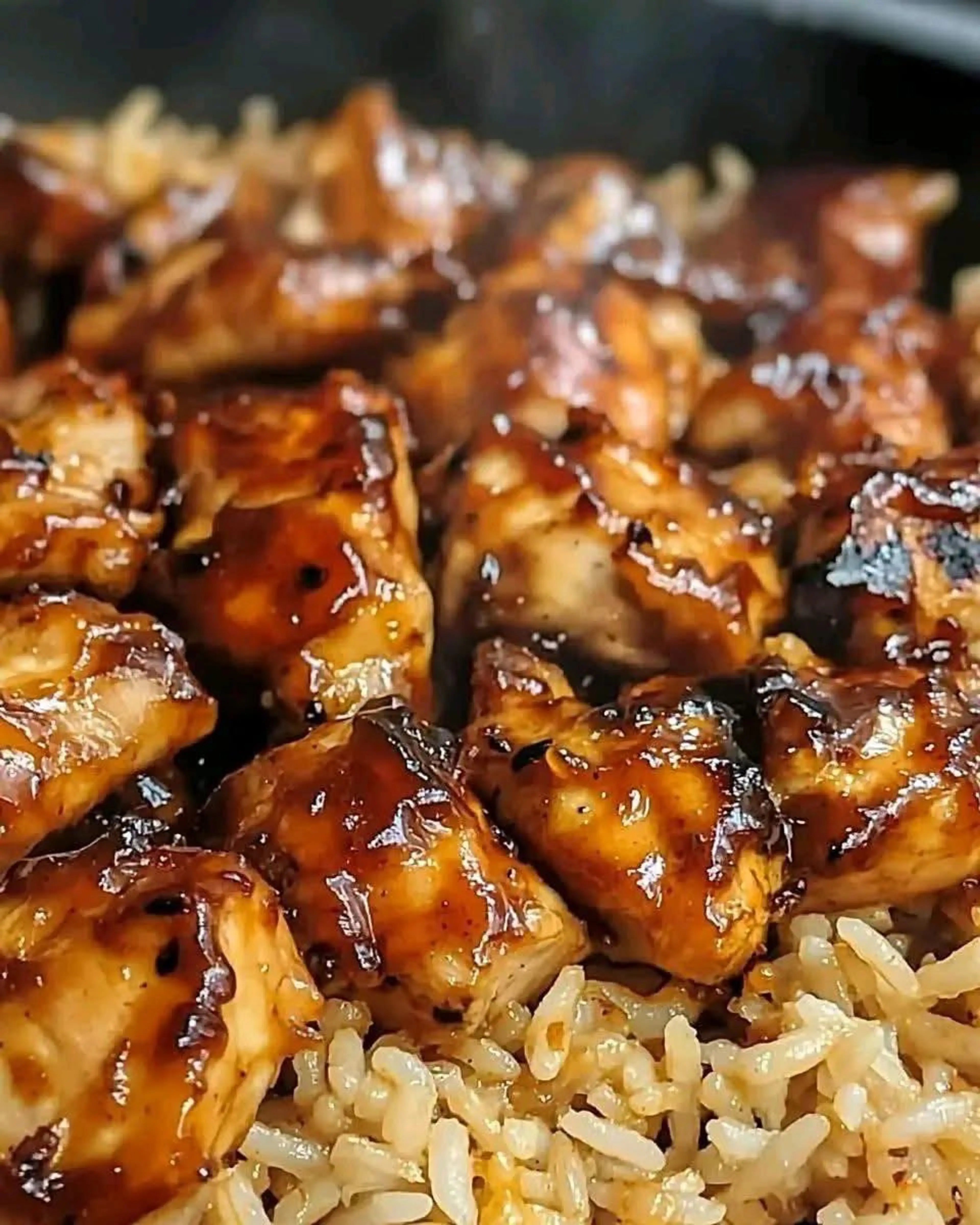 Honey BBQ Chicken With Seasoned Rice