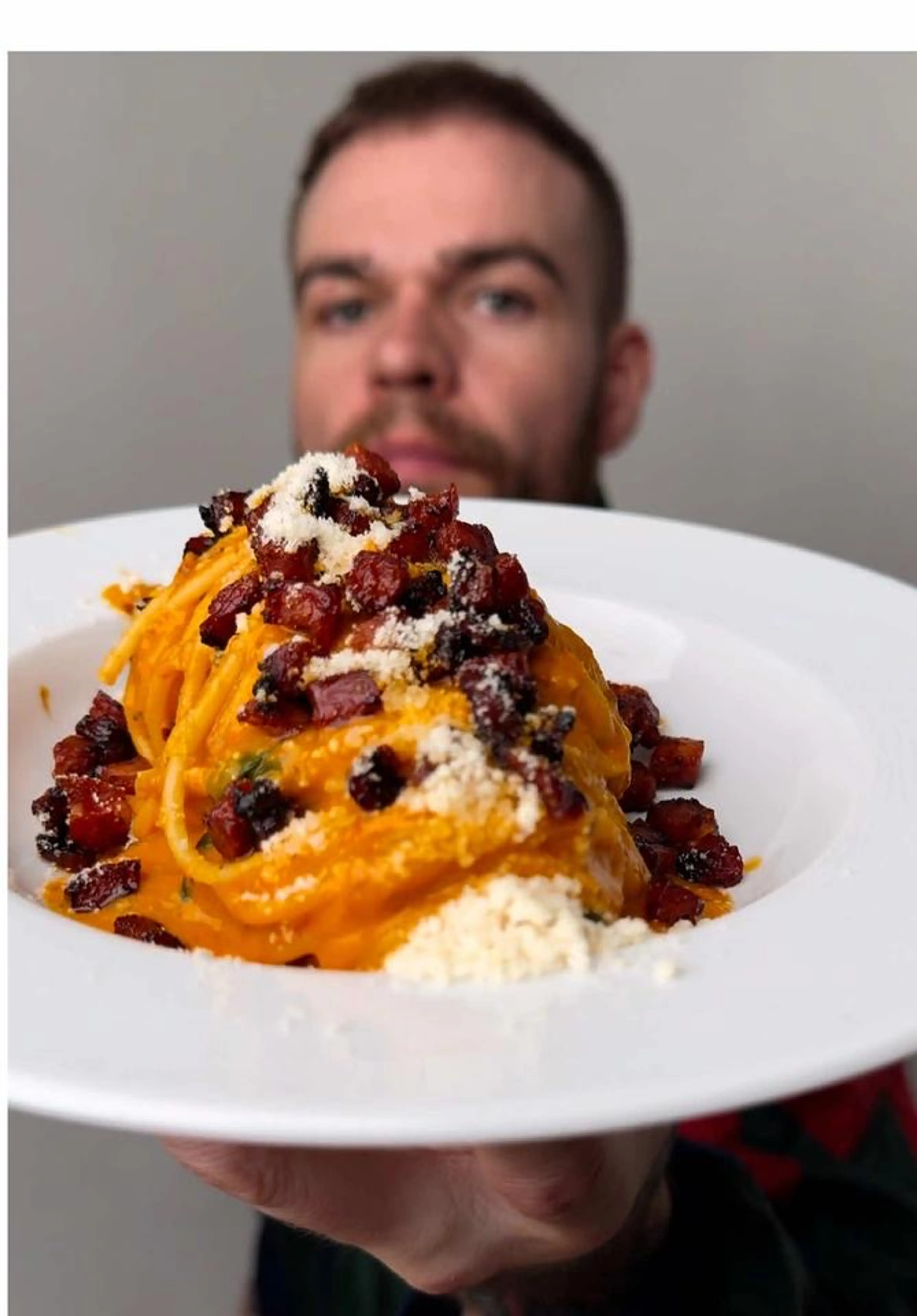 Spicy, Creamy, Tomato and Burrata Pasta with Chorizo and Par