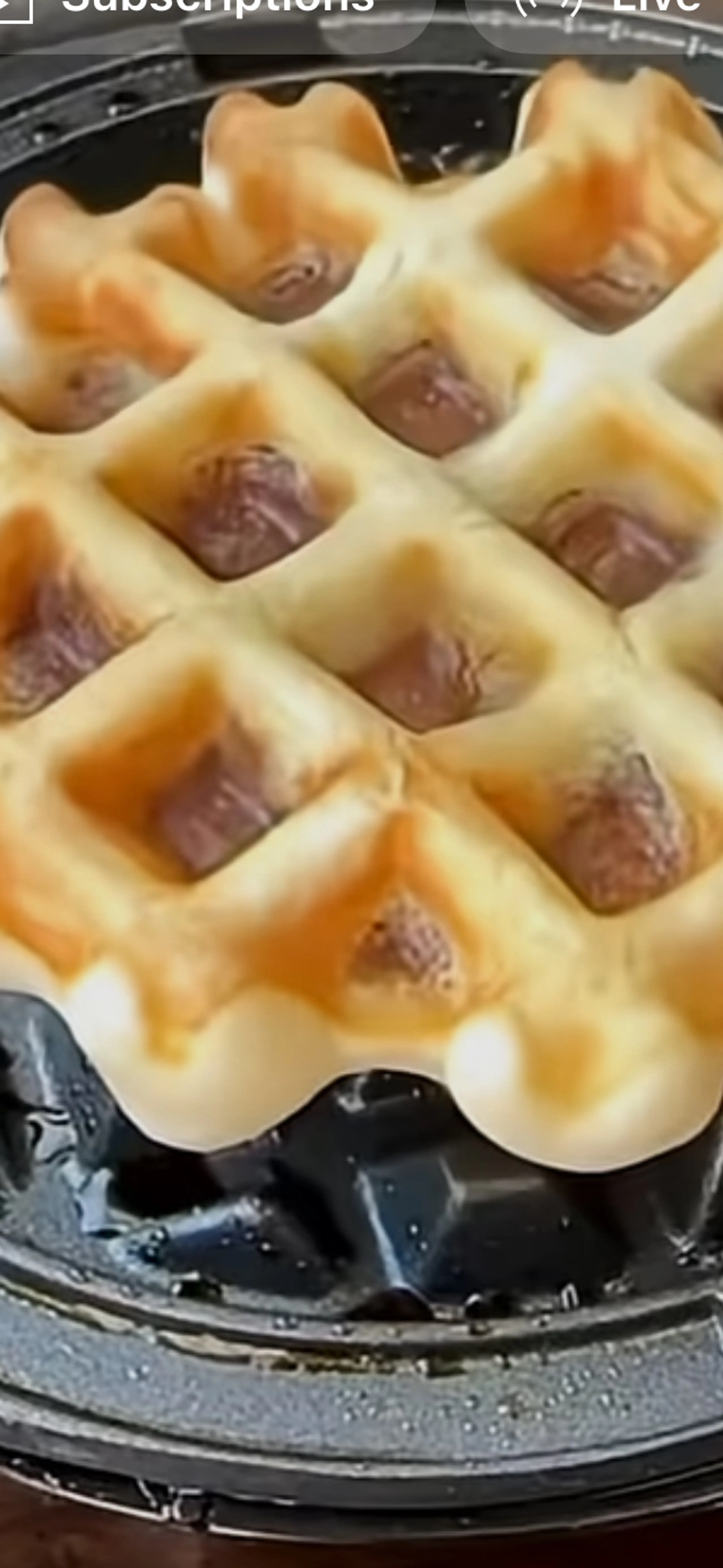 Mini sausage waffles