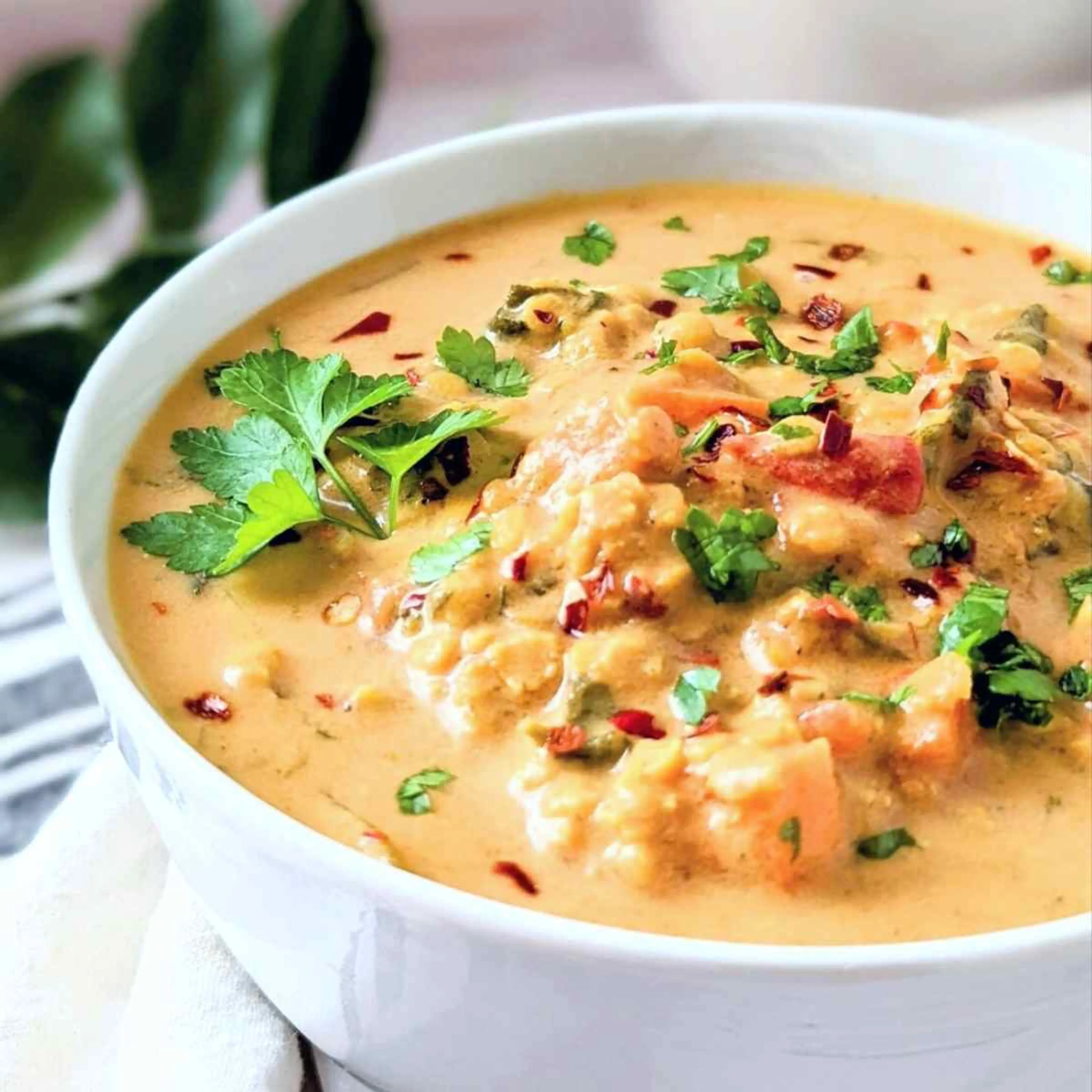 Red Lentil Soup with Coconut Milk