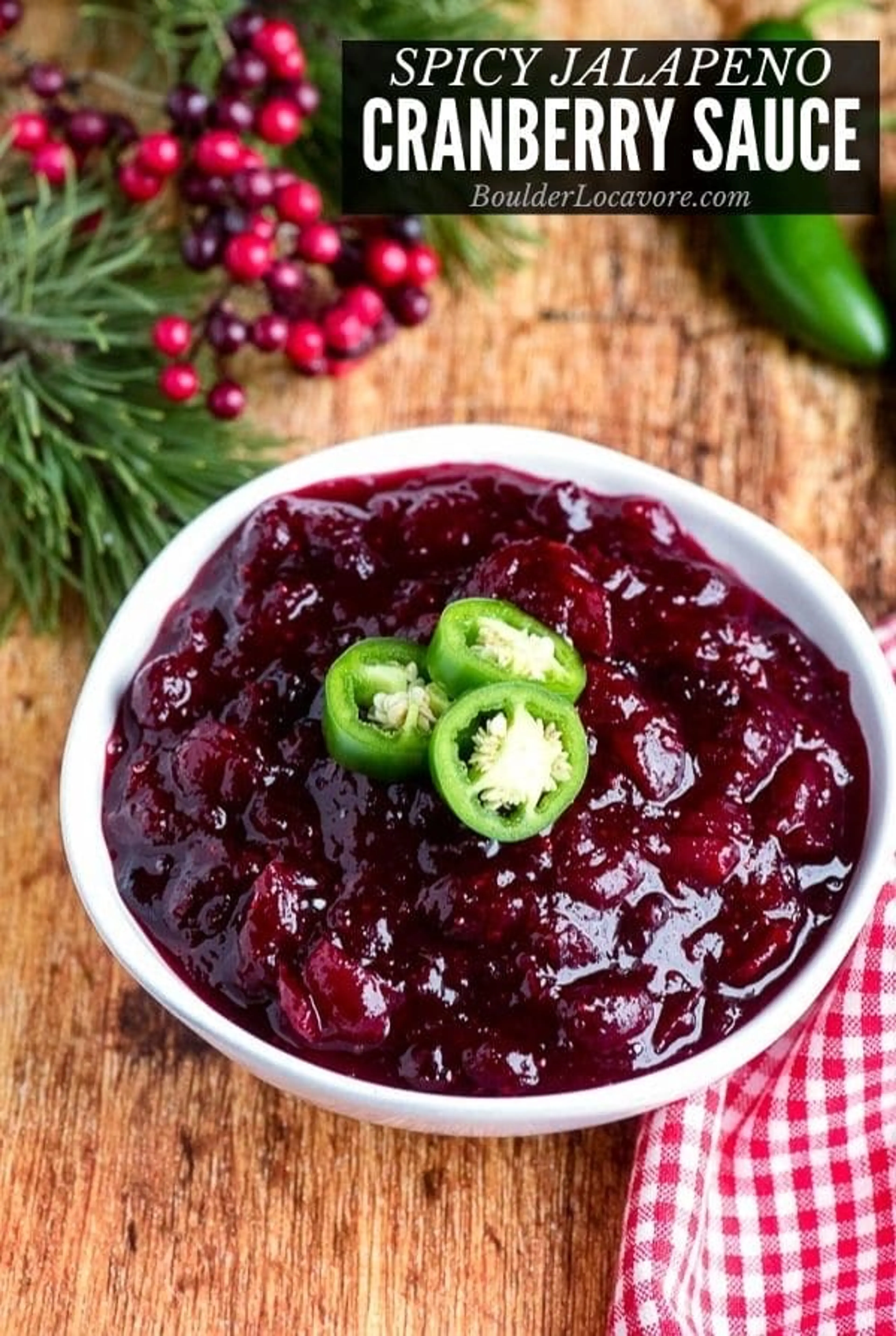 Spicy Jalapeno Cranberry Sauce