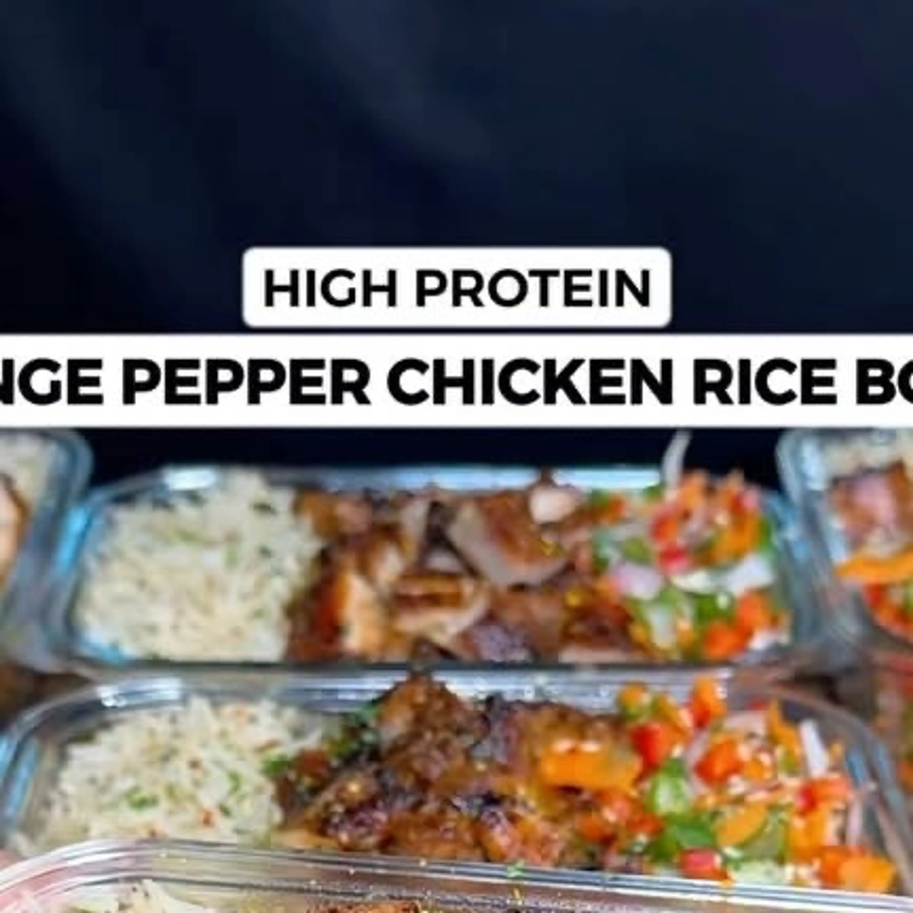 Orange Pepper Chicken Rice Bowls