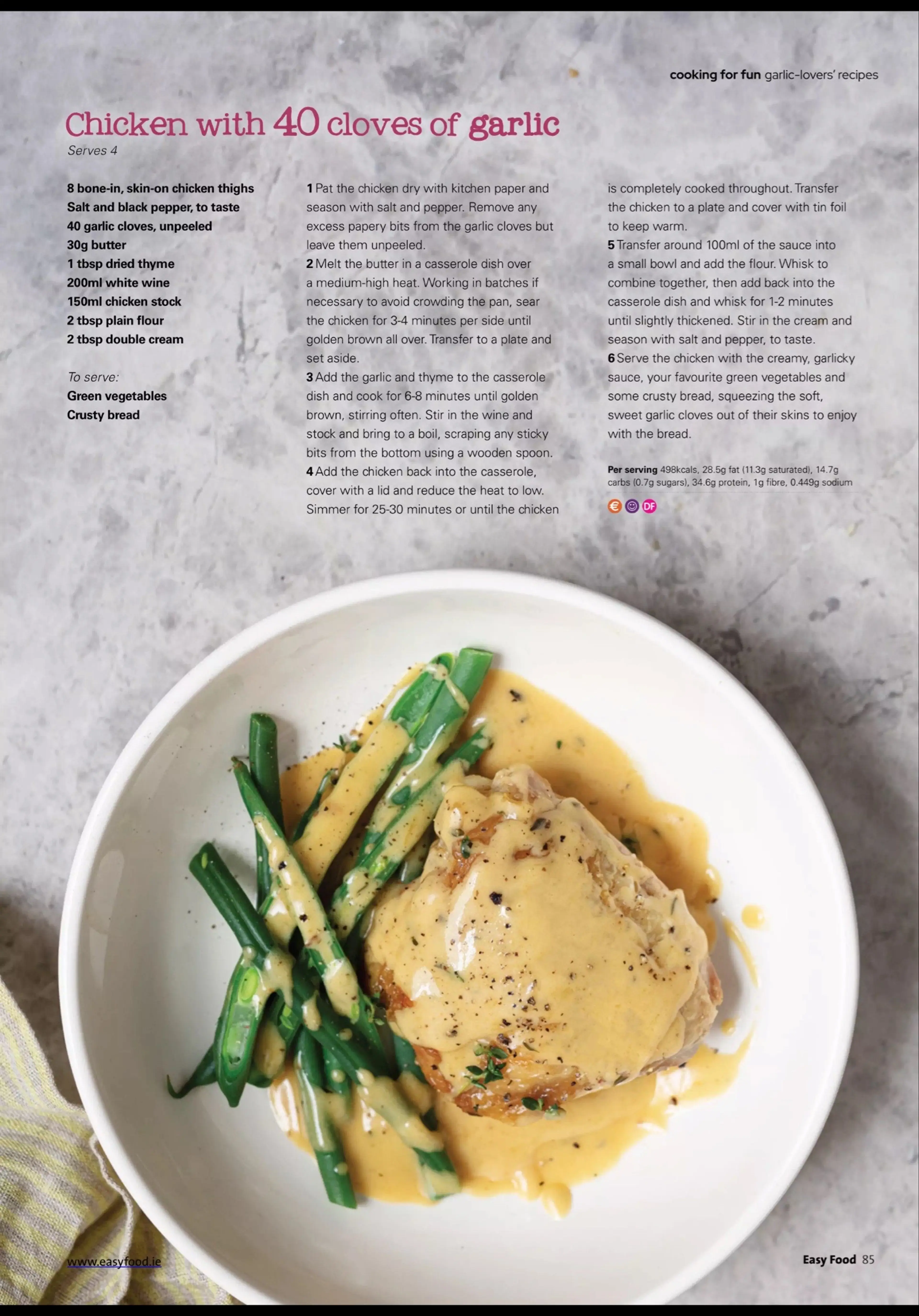 Chicken with 40 cloves of garlic