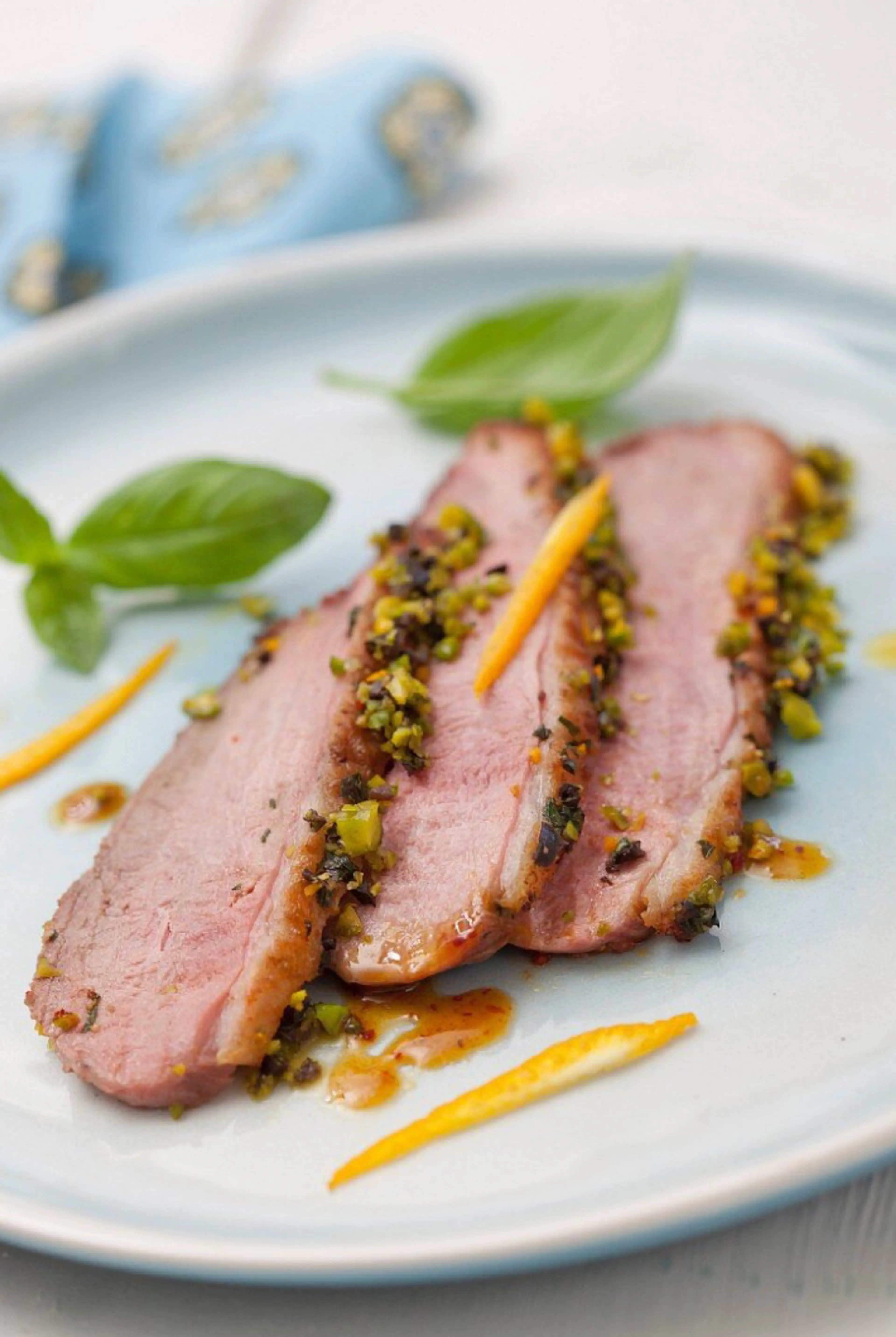Pistachio Crusted Duck | Umami