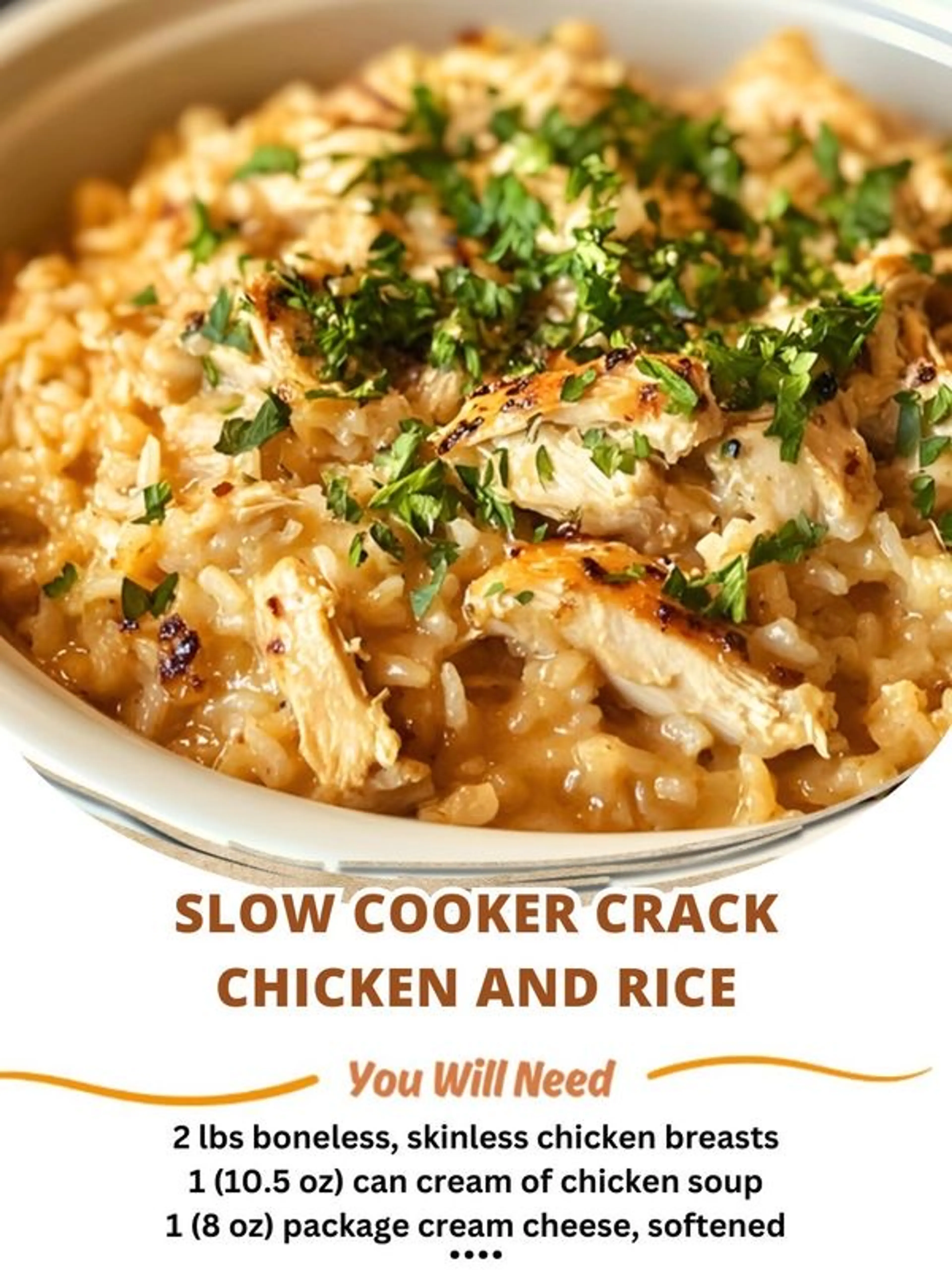 Slow Cooker Crack Chicken and Rice