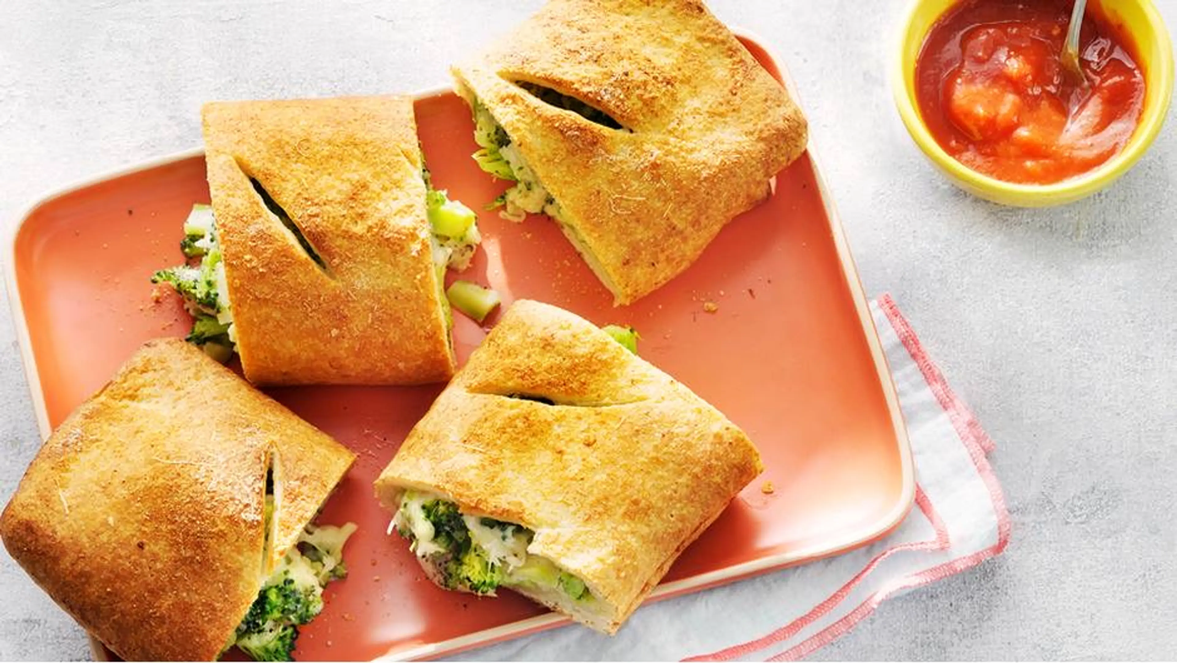 Broccoli and Mozzarella Stromboli