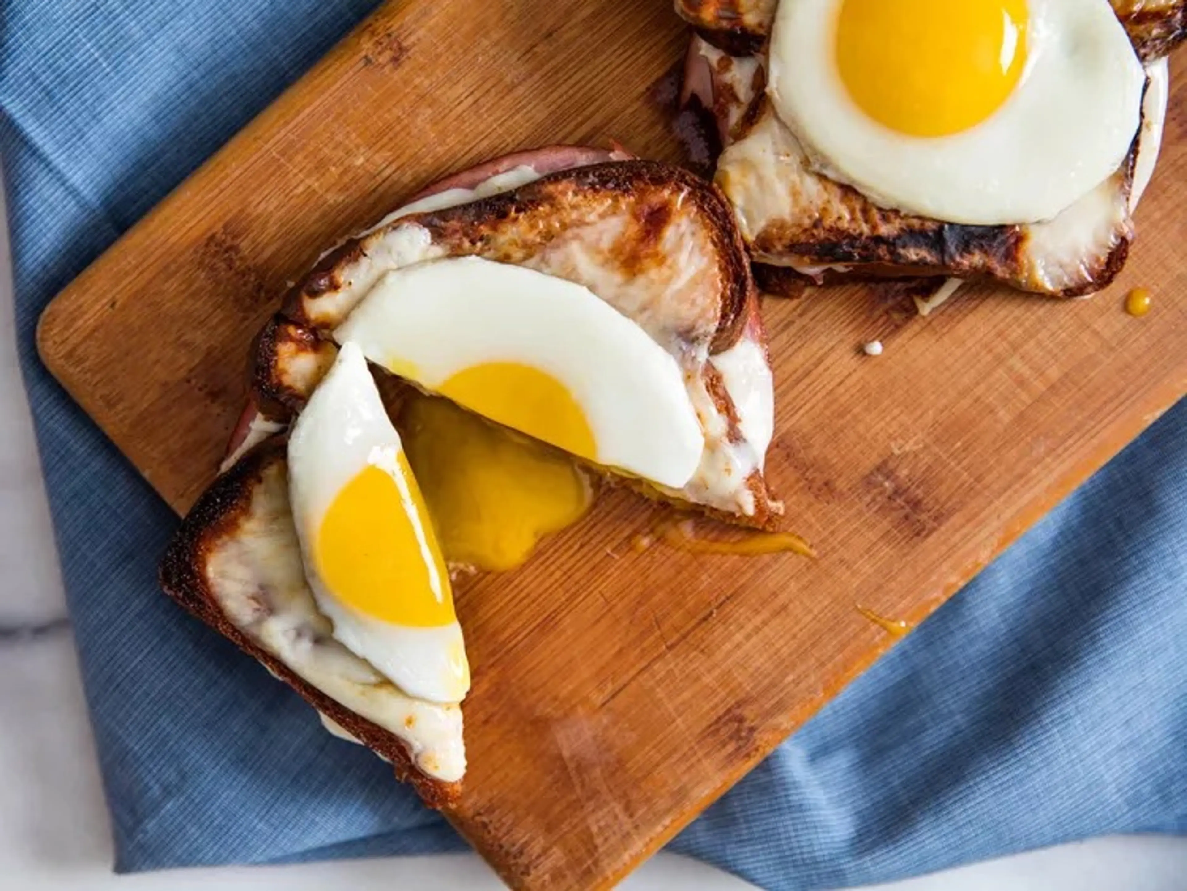 Cheesy, Gooey Croques Monsieurs