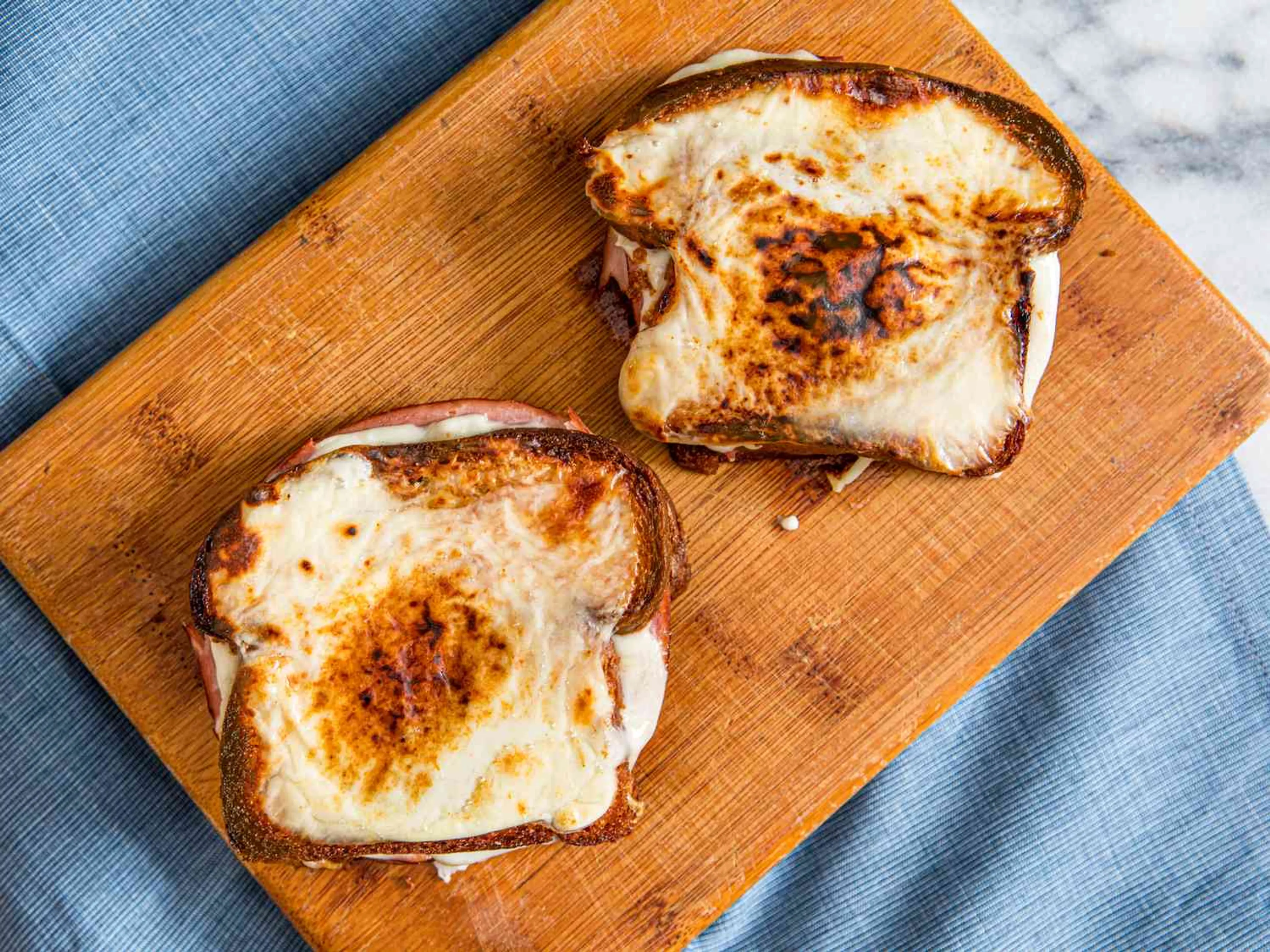 Cheesy, Gooey Croques Monsieurs